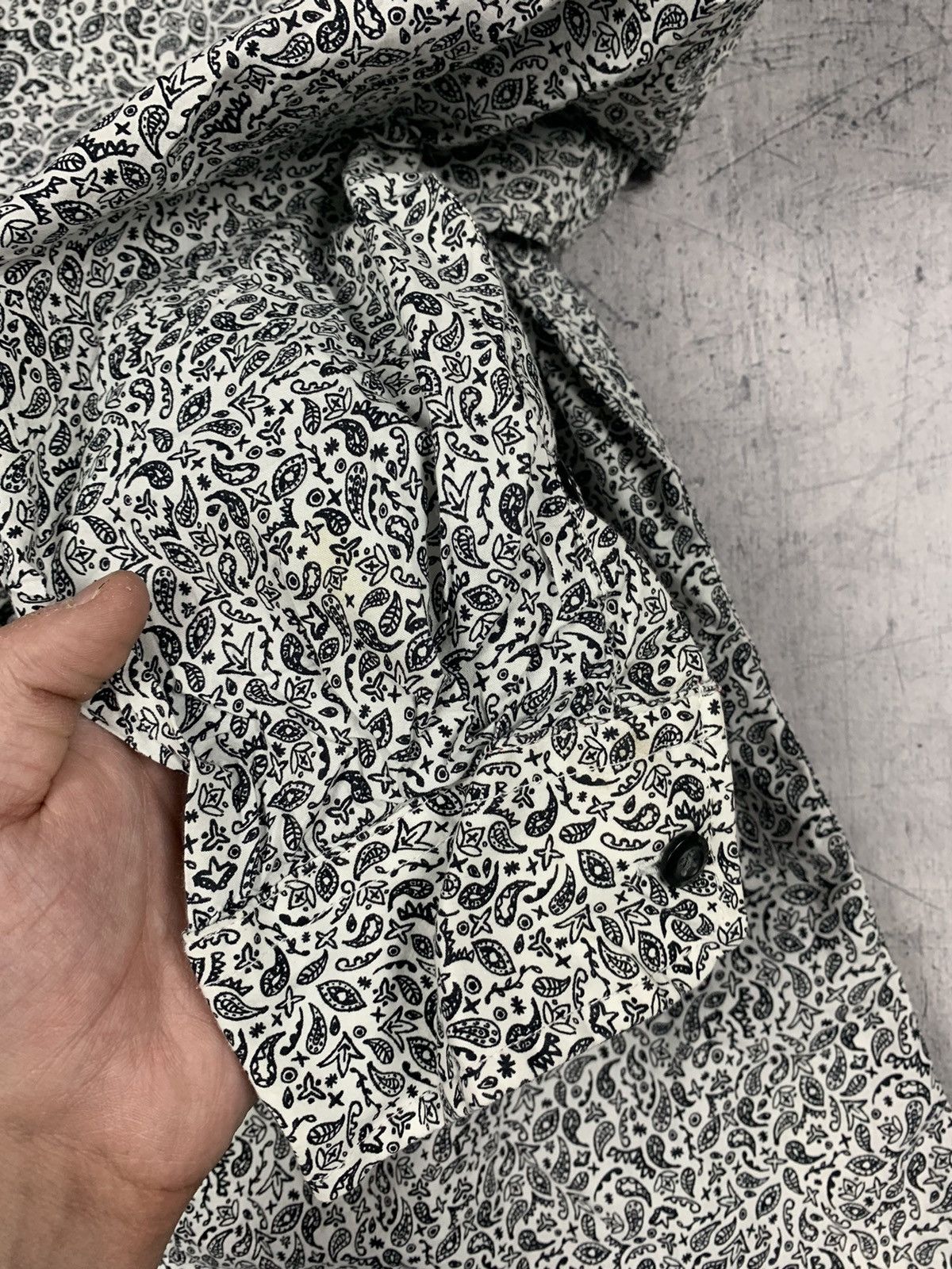 Diesel Diesel Luxury Geometric Pattern Shirt Long Sleeve Y2K Size US M / EU 48-50 / 2 - 8 Thumbnail