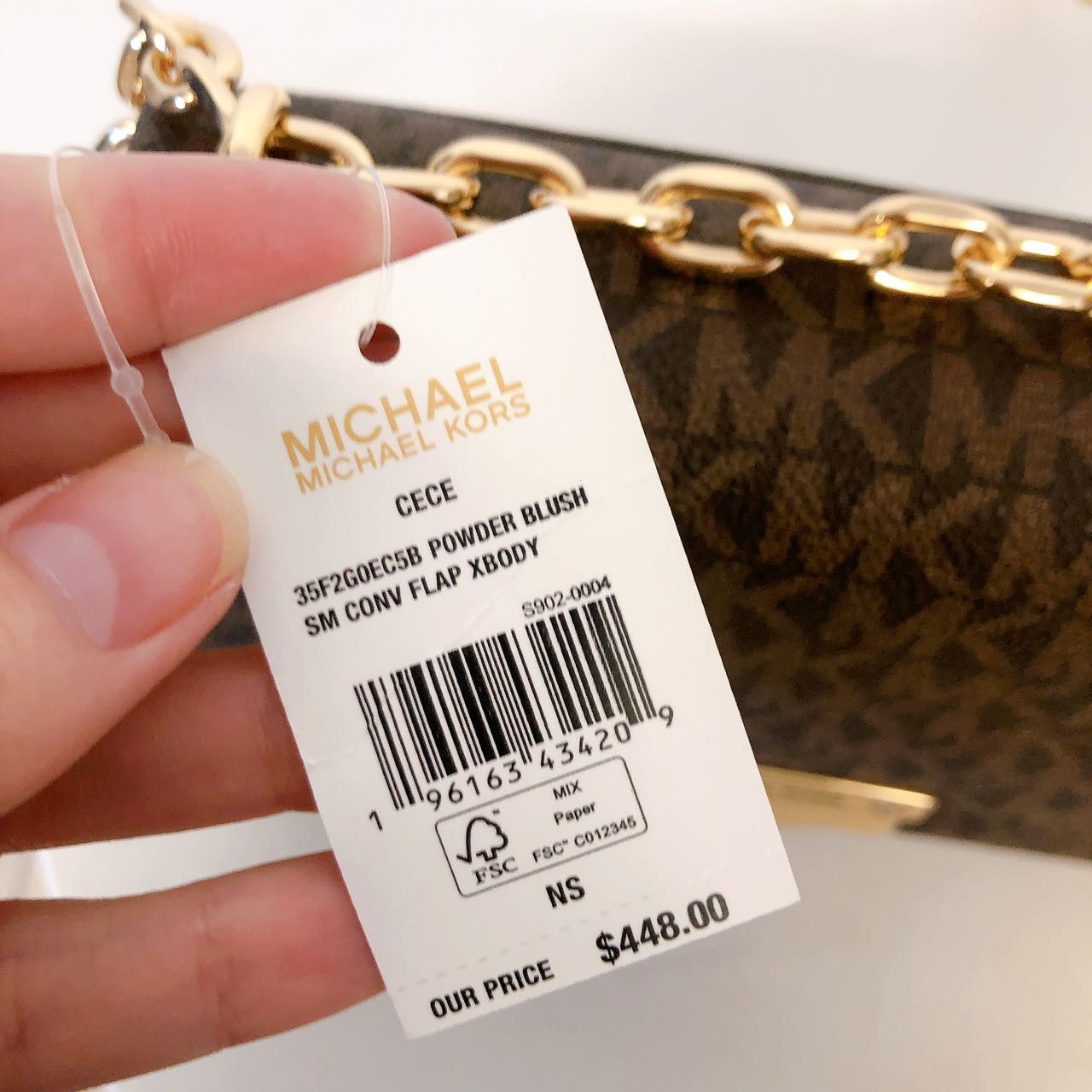 Michael Kors Michael Kors CECE EXTRA SMALL LEATHER CROSSBODY POWDER BLUSH Size ONE SIZE - 8 Thumbnail