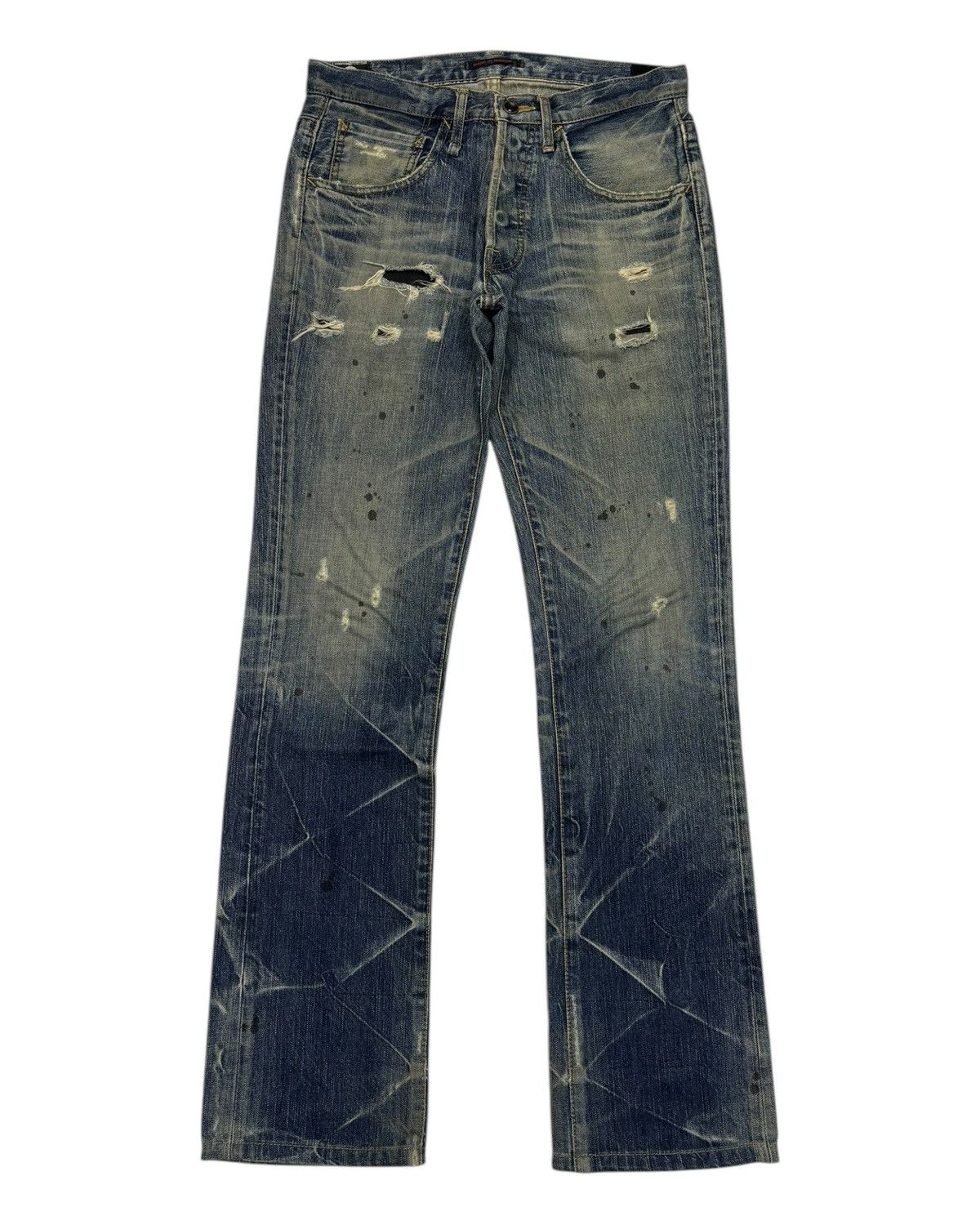 14th Addiction 🔥BLUE WAY X JACK ROSE SLIM FIT FLARE JEANS Size US 30 / EU 46 - 5 Thumbnail
