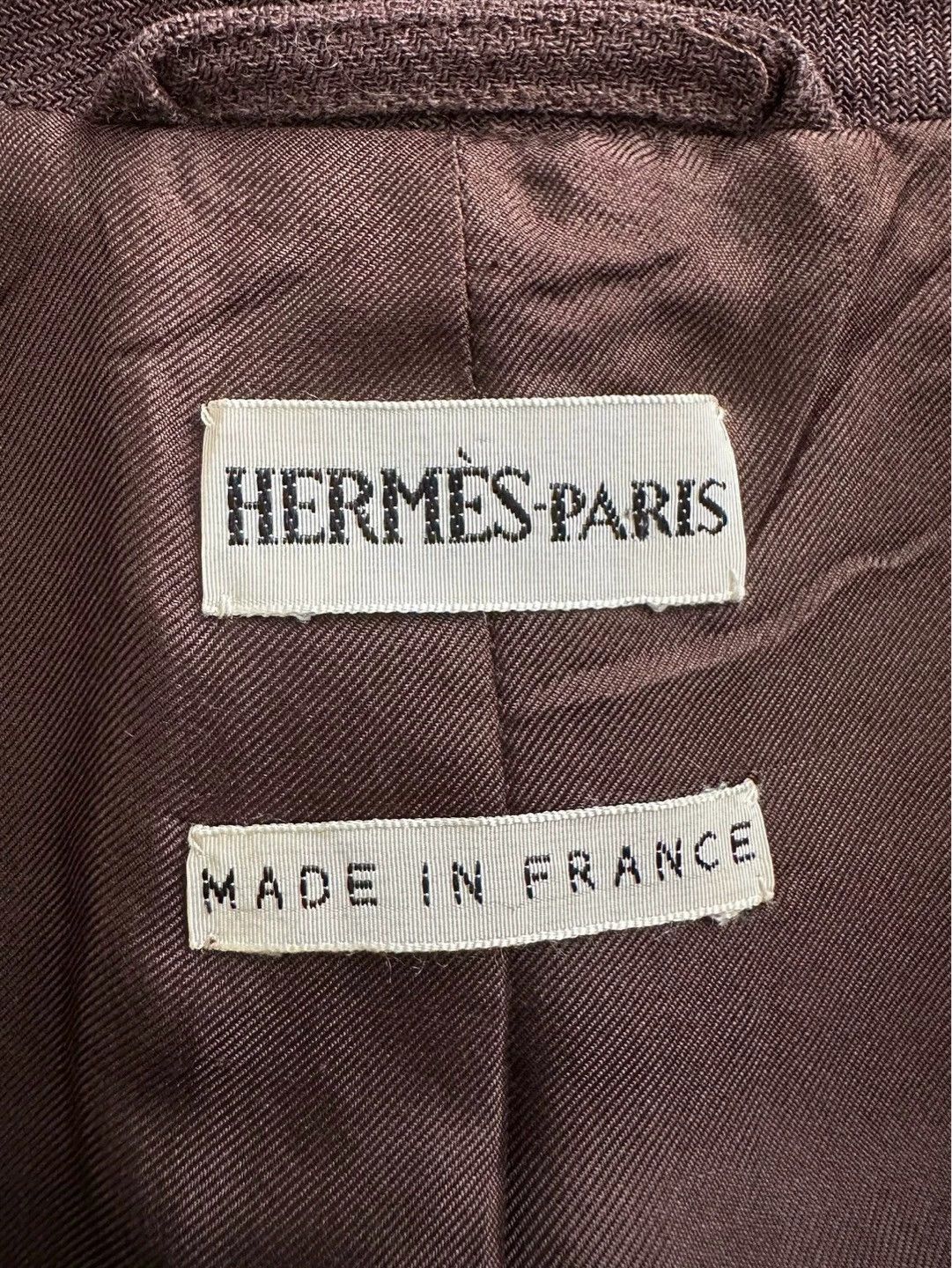 Hermes Hermès Margiela-era linen mid coat women's rust M Size M / US 6-8 / IT 42-44 - 7 Thumbnail