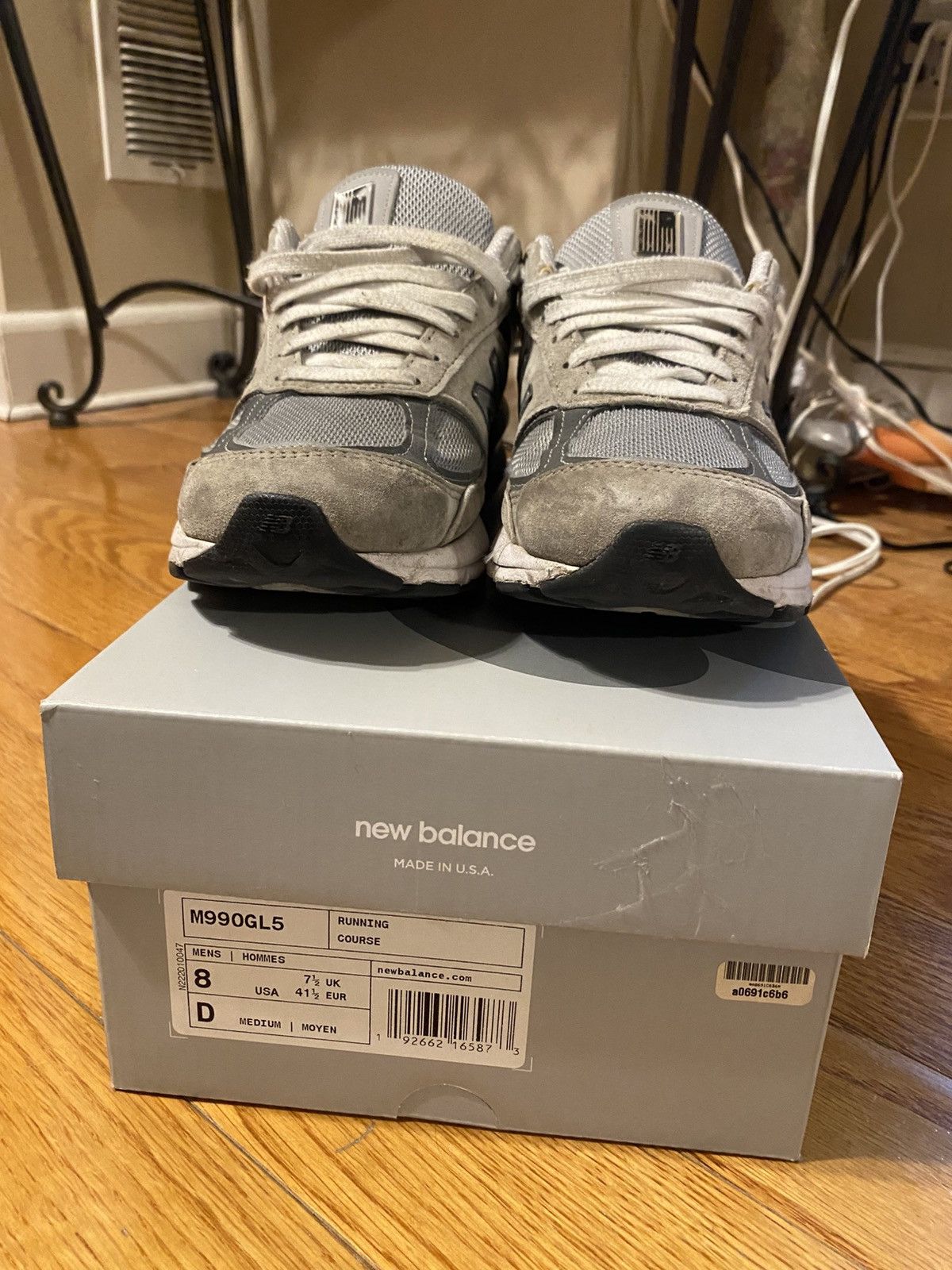 New Balance New Balance 990v5 Gray Size US 8 / EU 41 - 2 Thumbnail