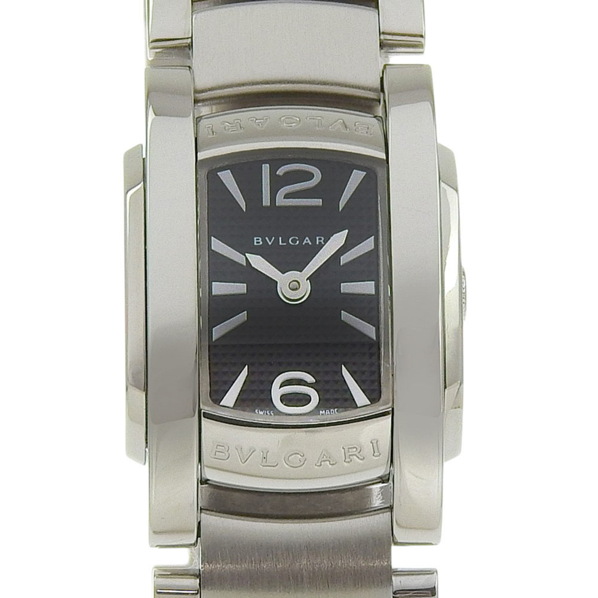 Bvlgari BVLGARI Assioma Watch AA26S Stainless Steel Quartz Analog Display Black Dial Women's Size ONE SIZE - 1 Thumbnail