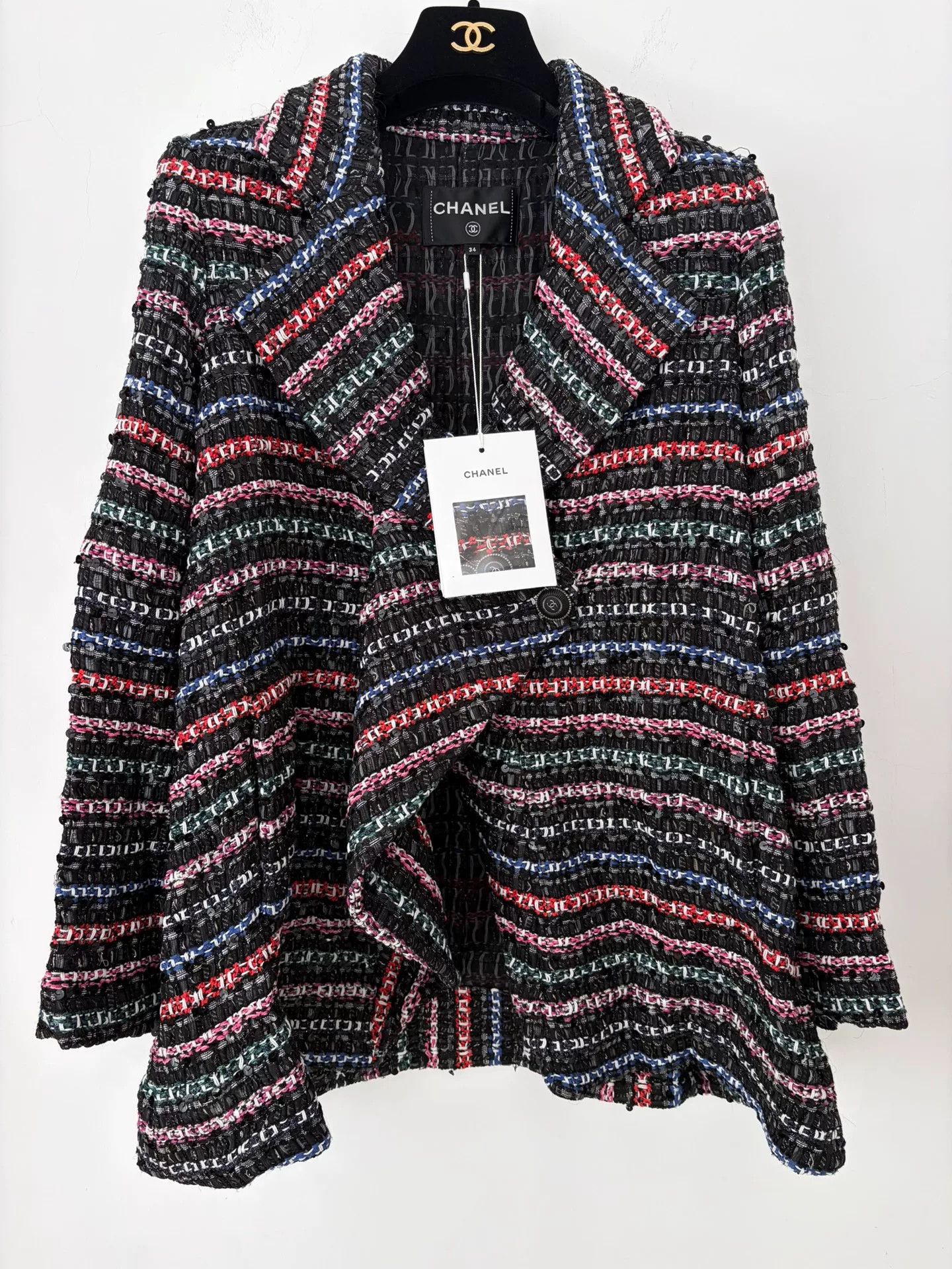 Chanel Chanel 20C Sequin Woven Coat Size US XS / EU 42 / 0 - 1 Thumbnail
