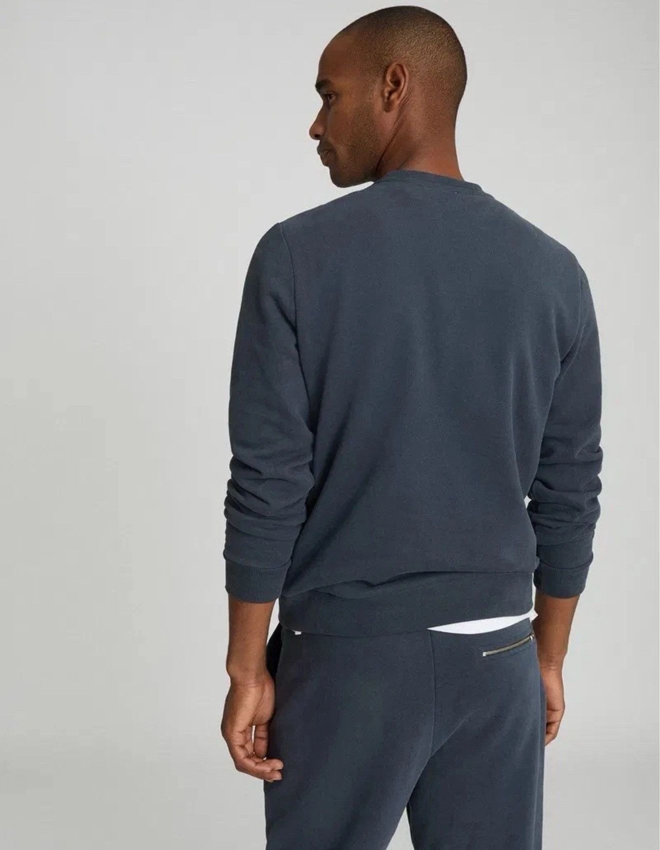 Reiss REISS Joseph Crew Neck Sweatshirt Jumper Long Sleeve Blue Size US M / EU 48-50 / 2 - 2 Thumbnail