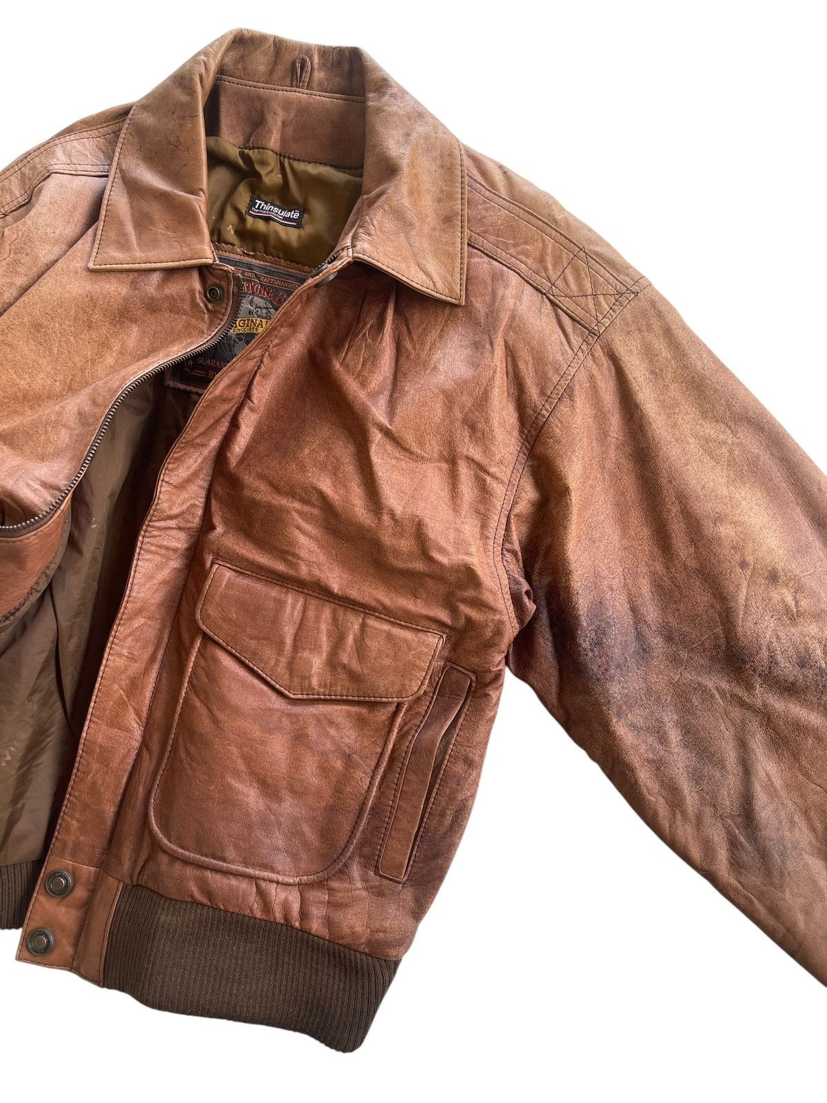 Vintage Vintage Wilsons Leather Type A-2 Jacket Size US S / EU 44-46 / 1 - 15 Thumbnail