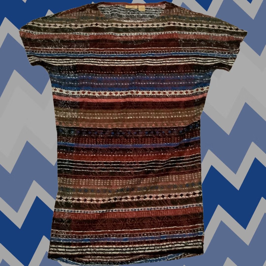 Wrangler Wrangler Women's L Knit Dress Western Themed Multicolor Size L / US 10 / IT 46 - 1 Thumbnail