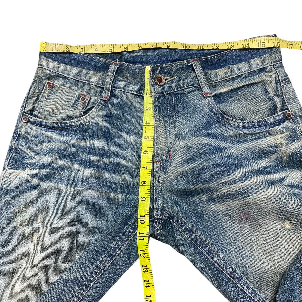 Japanese Brand CRAZY LEOPARD Denim Poker Jeans Ripped Size US 32 / EU 48 - 18 Thumbnail