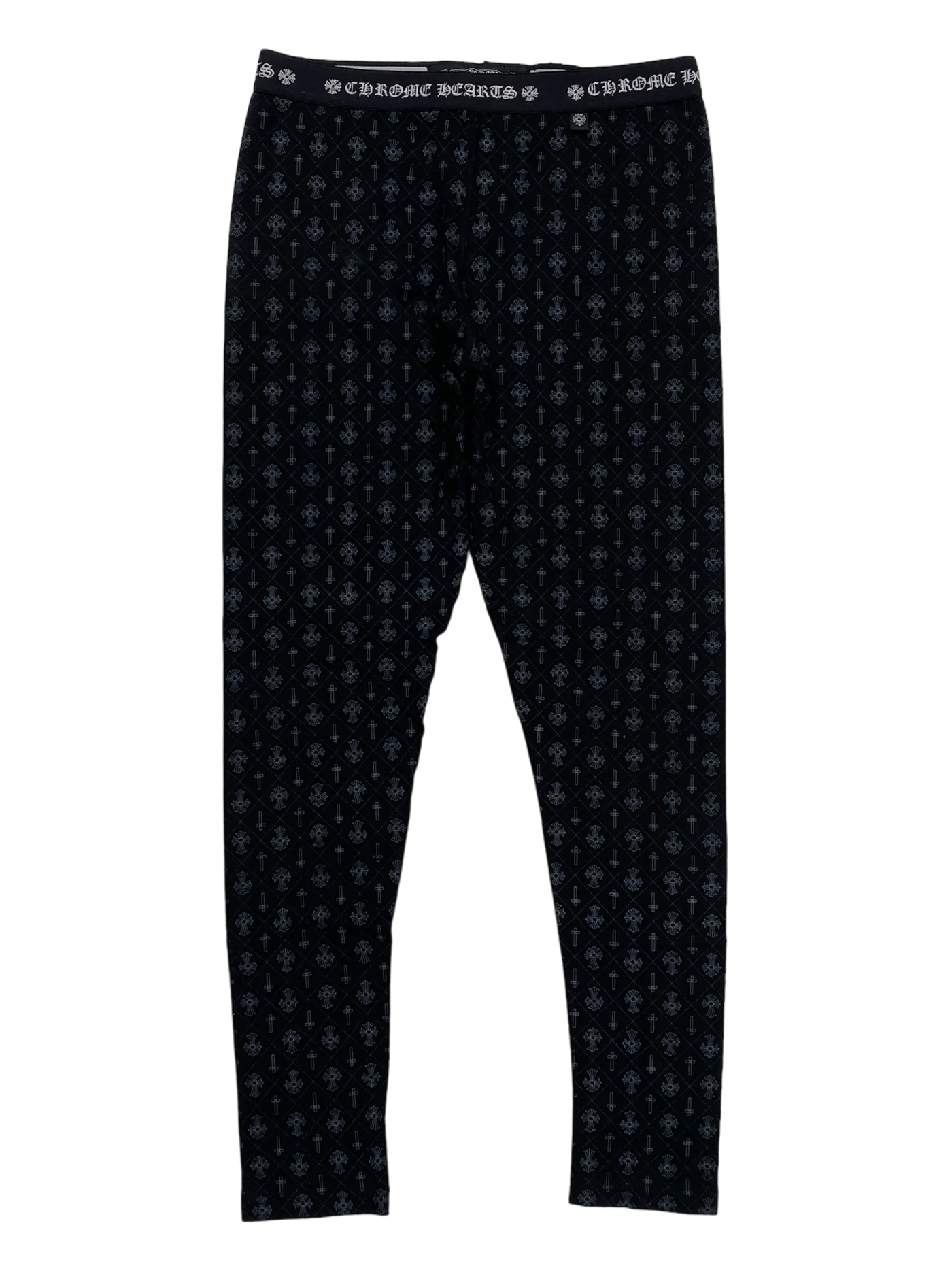 Chrome Hearts Chrome Hearts Black Multi Logo Leggings Size US 32 / EU 48 - 1 Thumbnail