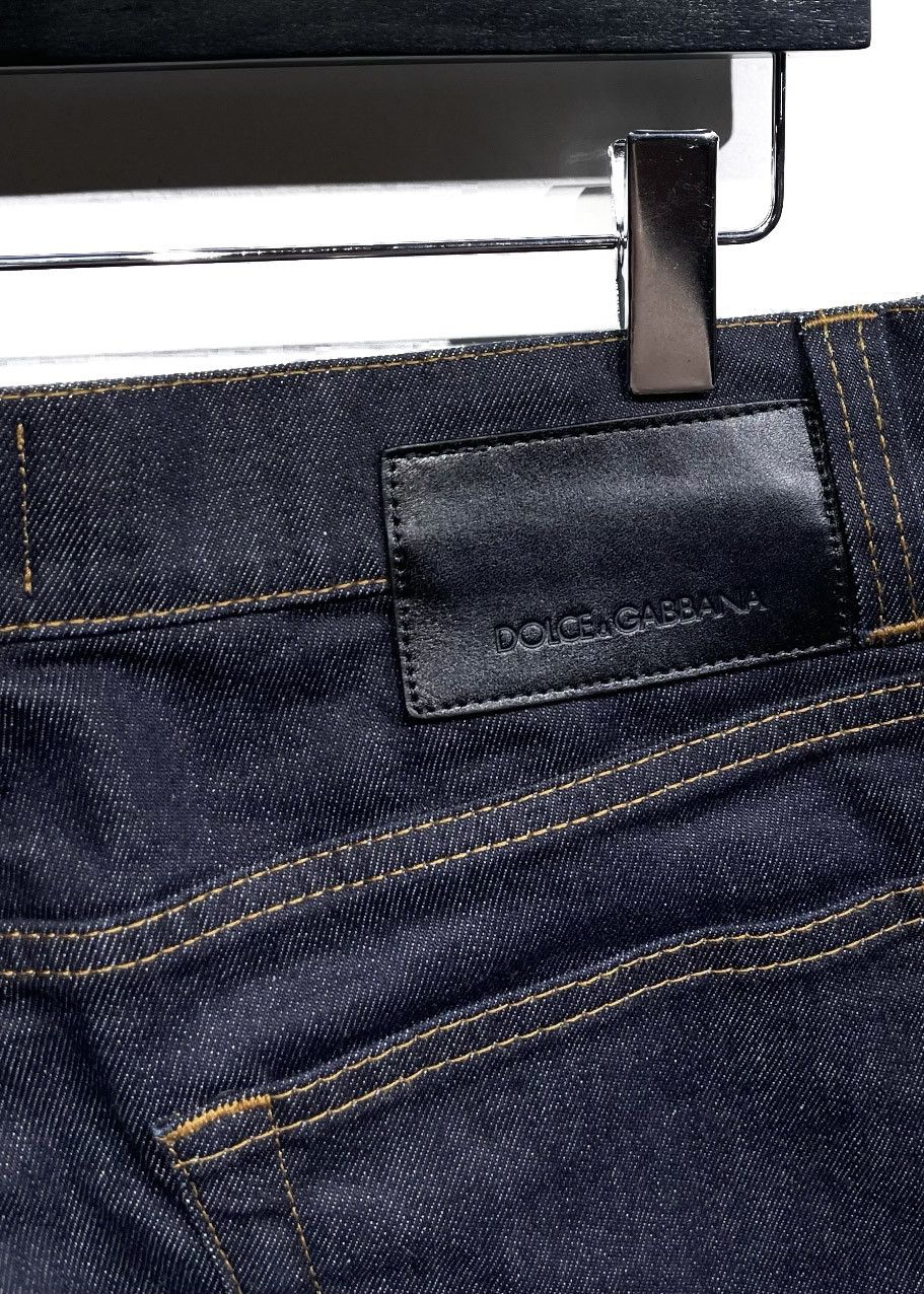 Dolce & Gabbana Dolce & Gabbana Navy Blue Raw Denim Jeans Size US 32 / EU 48 - 5 Thumbnail