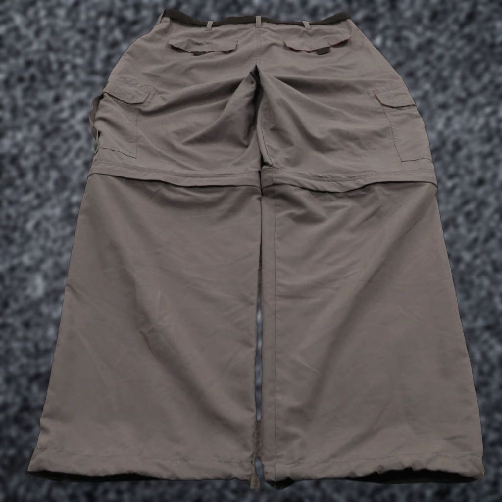 VIBE VINTAGE Baggy Cargo Pants Mens XL Y2K Skater Grunge Raver 10" Leg Opening Pipes VTG Casual Travel 5-Pocket Cargo Wide-Leg Mens Gray Polyester VIBES Size US 36 / EU 52 - 1 Thumbnail