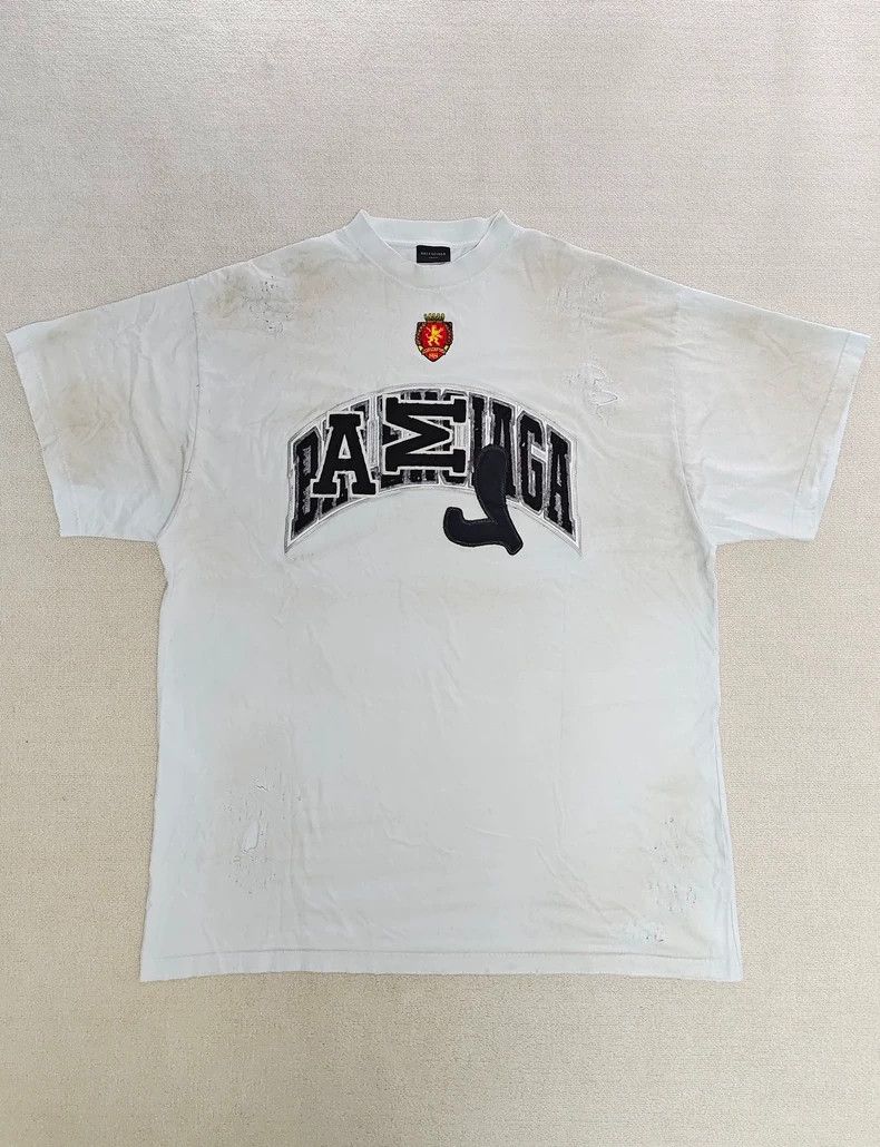 Balenciaga Balenciaga 23 SS Mud Dye Manchester United Destroy Short Sl Size US L / EU 52-54 / 3 - 1 Thumbnail