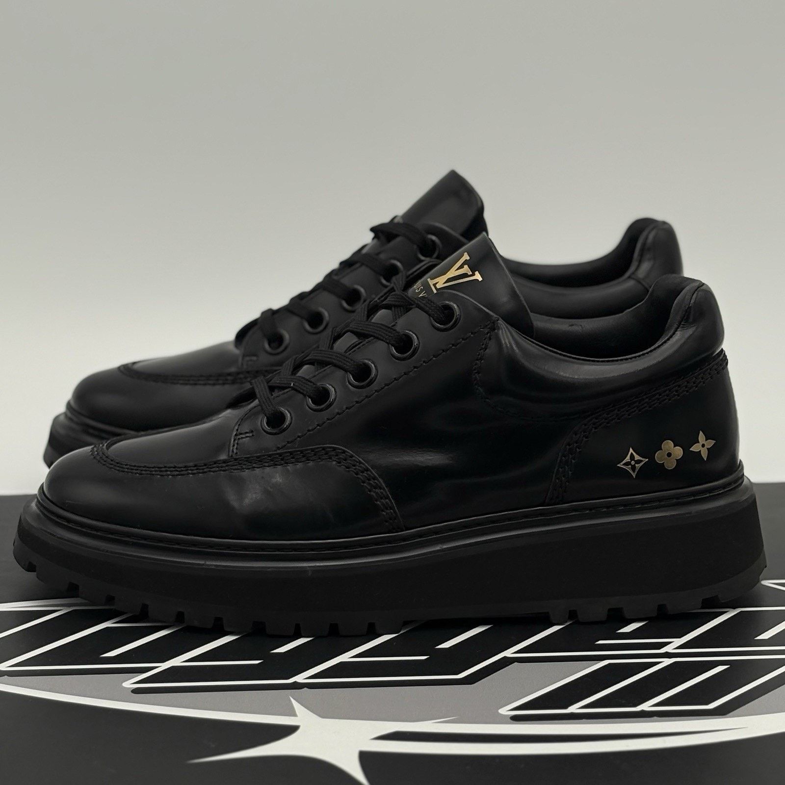 Louis Vuitton Louis Vuitton Leather Derby Sneaker ' Black ' | SUPER CLEAN! Size US 8 / EU 41 - 1 Thumbnail
