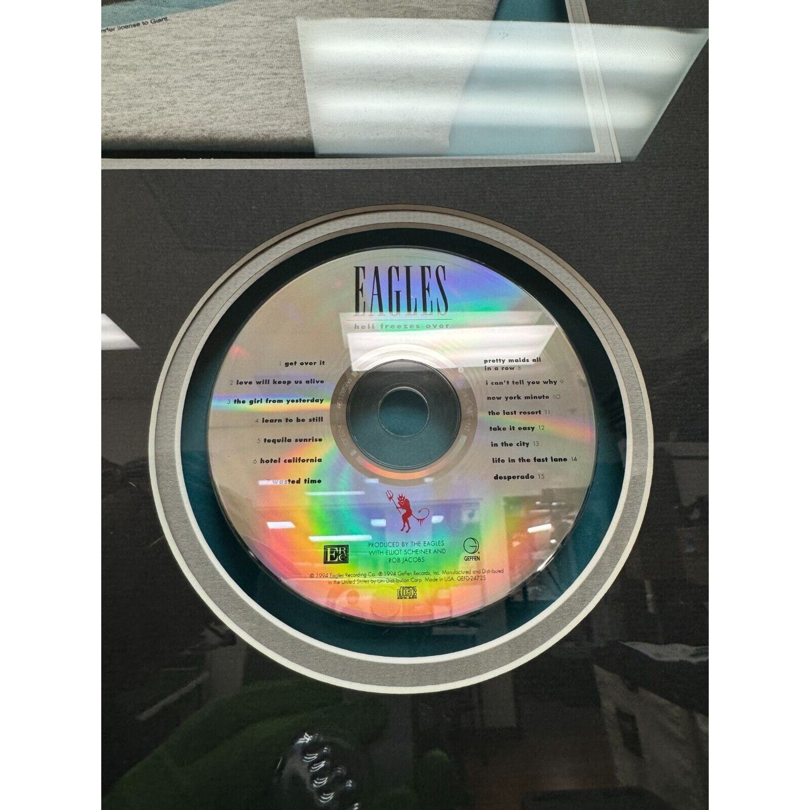 Vintage 1994 Eagles Hell-Freezes Over Tour Memorabilia Authentic Size US L / EU 52-54 / 3 - 8 Thumbnail
