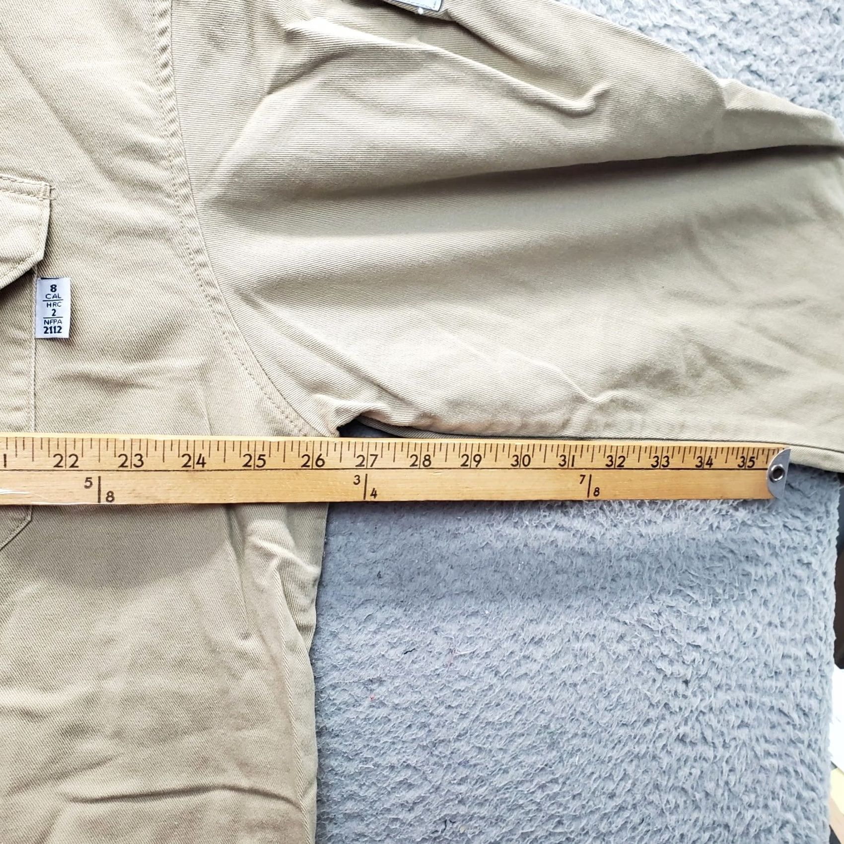 Vintage Tyndale Flame Resistant Shirt Men 2XL Brown Long Sleeve Flap Pockets Button Down - Premium Quality & Features Size US XXL / EU 58 / 5 - 4 Thumbnail