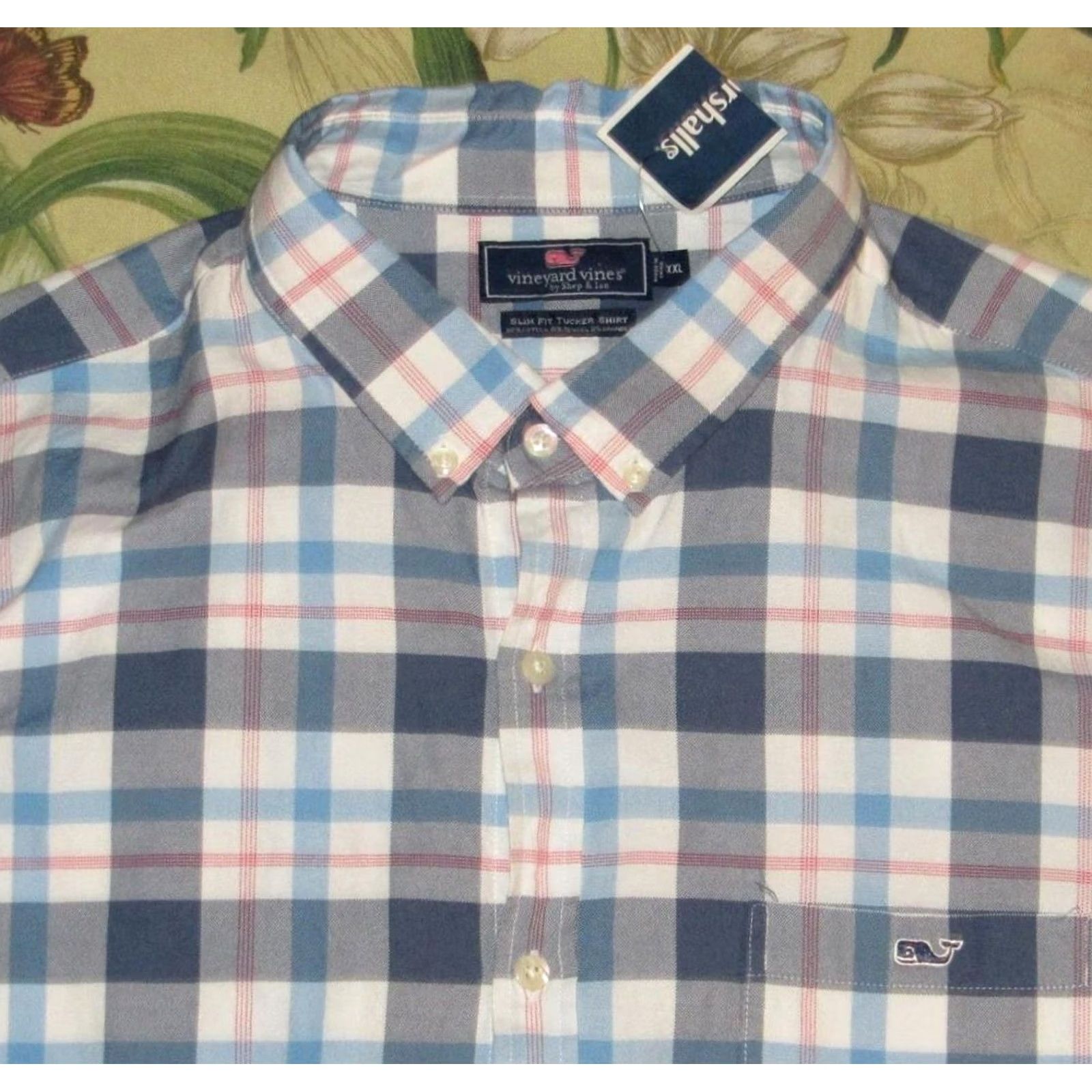 Vineyard Vines VINEYARD VINES Plaid Long Sleeve Button Down Tucker Shirt Slim XXL NWT Size US XXL / EU 58 / 5 - 2 Thumbnail