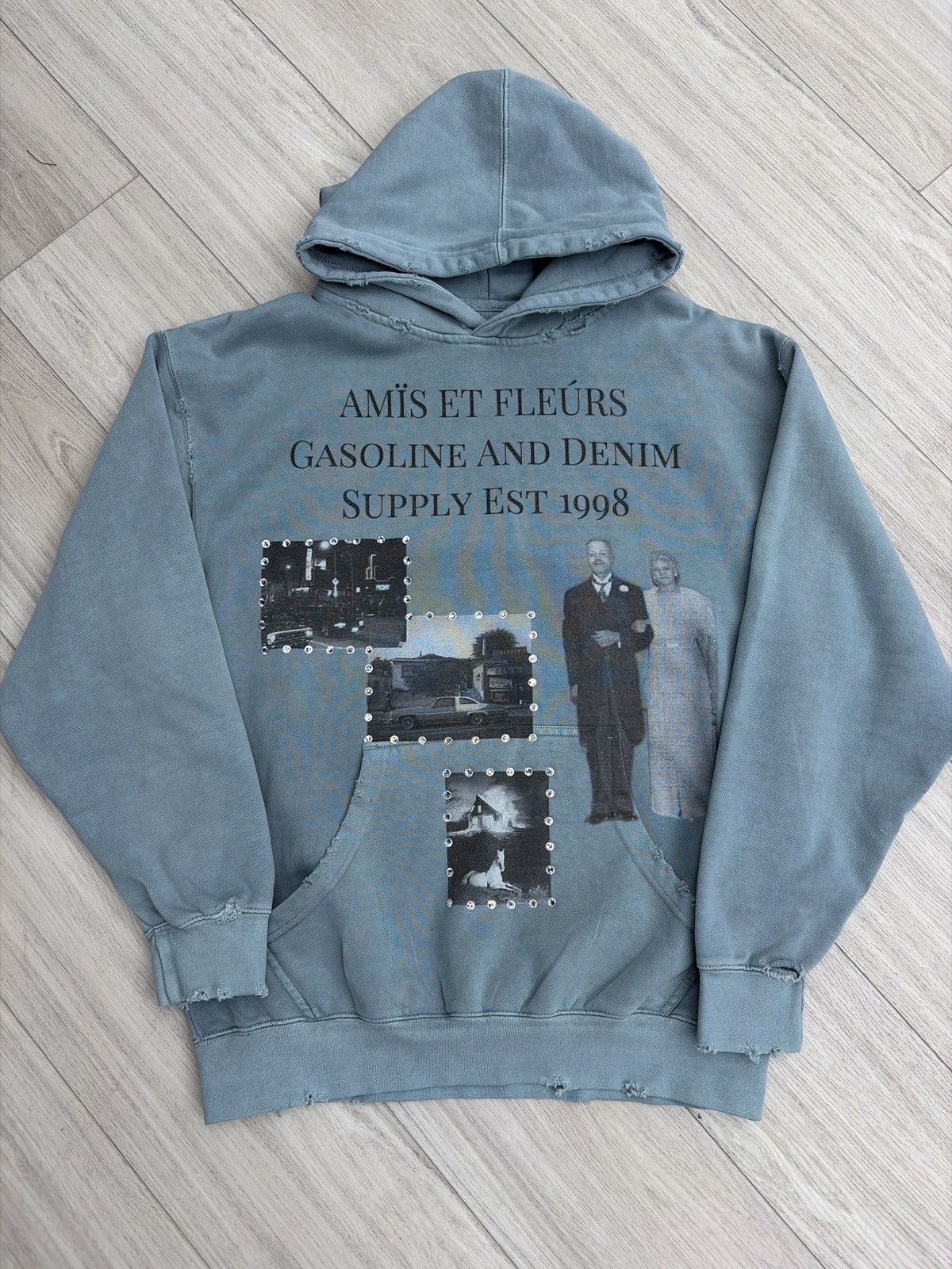 Other Amis Et Fleurs Gasoline & Denim Supply Hoodie Size US L / EU 52-54 / 3 - 1 Thumbnail