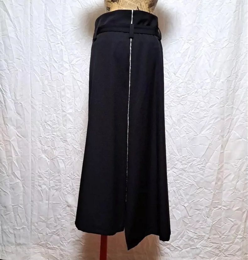 Y's Y's size 1 Dark Temperament Wool Asymmetric Weight Belt Dis Size 23" - 4 Thumbnail