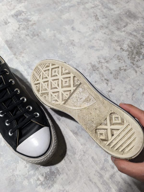 Converse × Hysteric Glamour × Japanese Brand converse black leather chunky opium platform lowtop sneakers Size US 7 / EU 40 - 7 Thumbnail