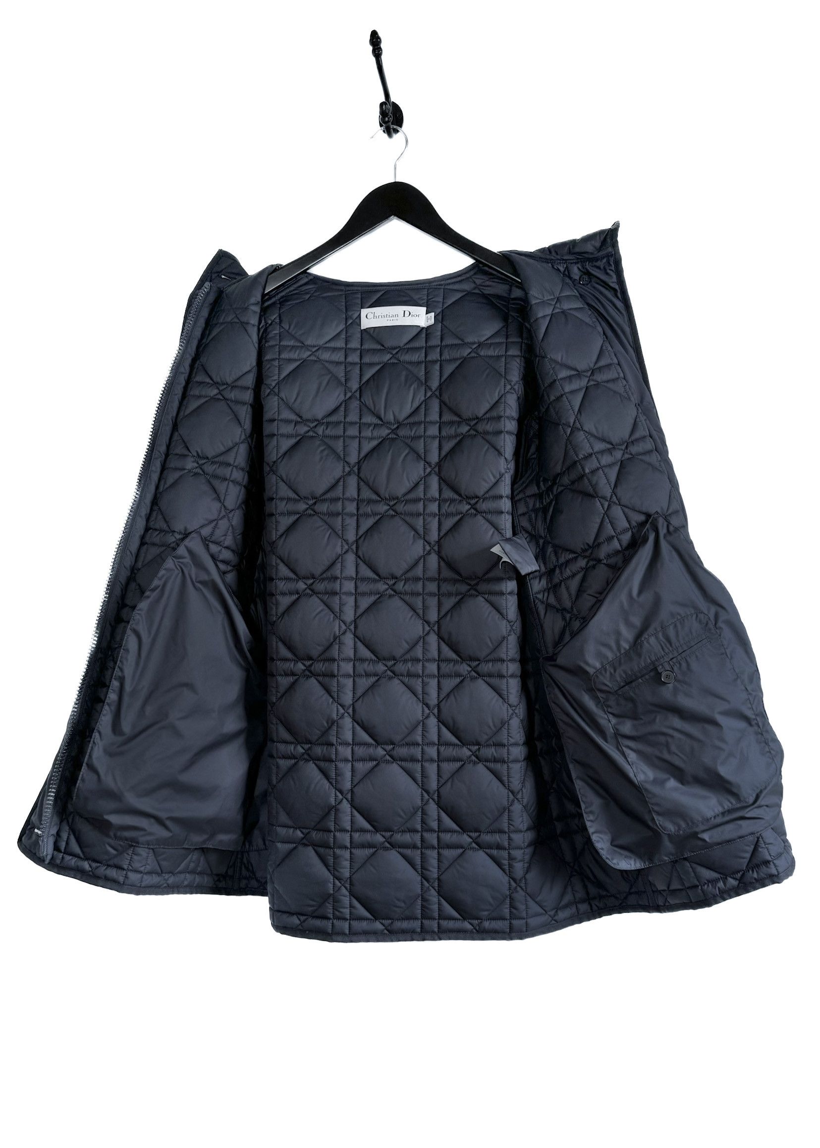 Dior Dior Navy Blue Quilted Macrocannage Field Jacket Size S / US 4 / IT 40 - 5 Thumbnail