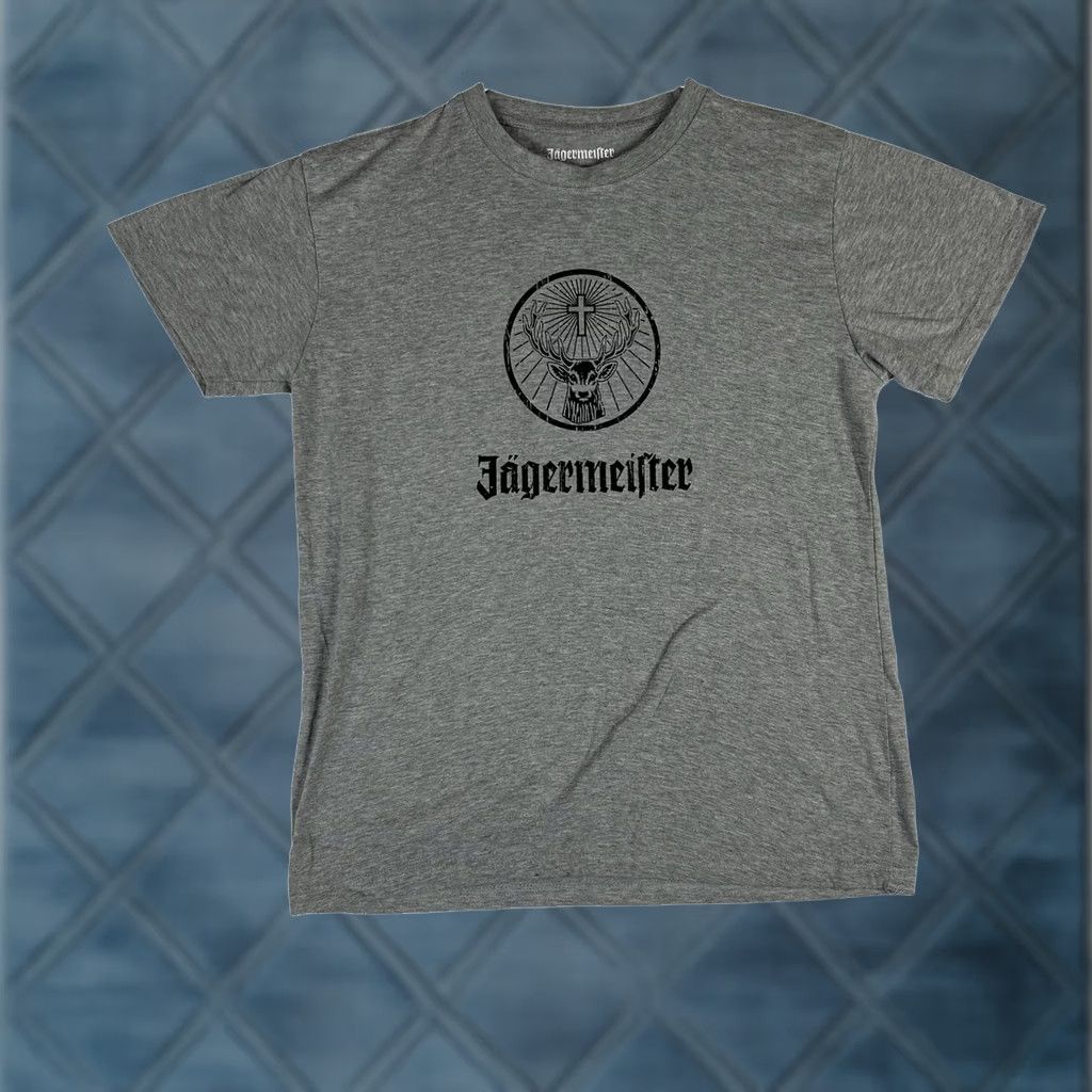 ESPIRIT Jägermeister Spirit Short Sleeve T-shirt Mens Large Gray Crewneck Casual Size US L / EU 52-54 / 3 - 1 Thumbnail