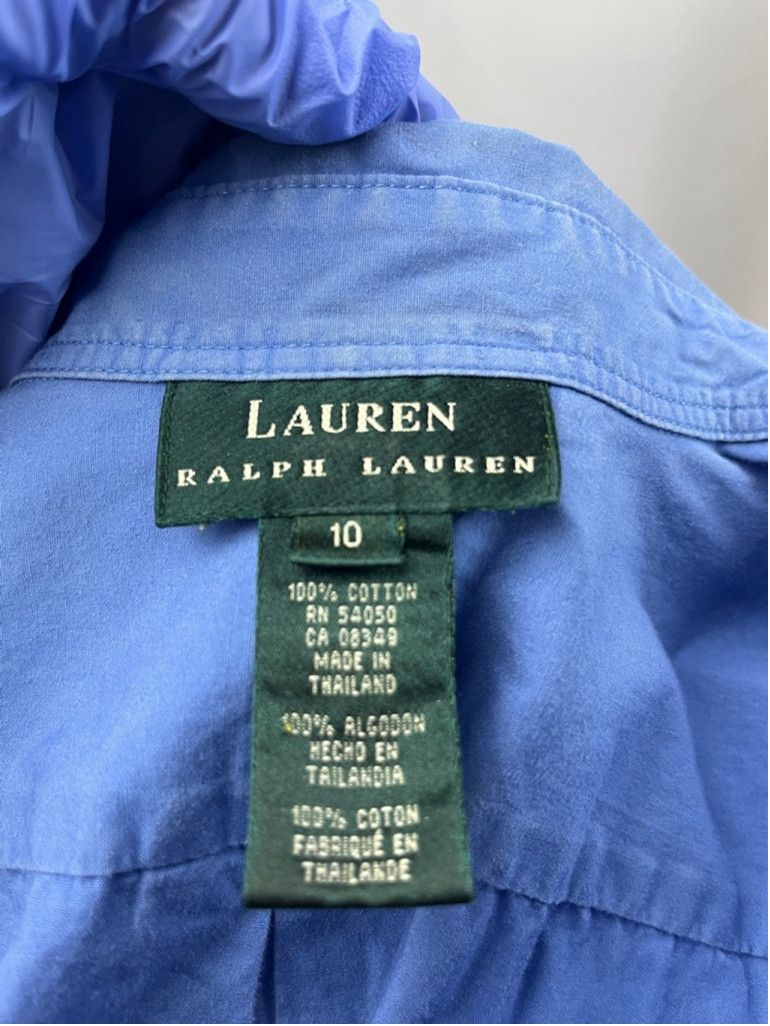 Ralph Lauren Lauren Ralph Lauren Royal Blue Crest Oxford Shirt | Size 10 Size L / US 10 / IT 46 - 7 Thumbnail