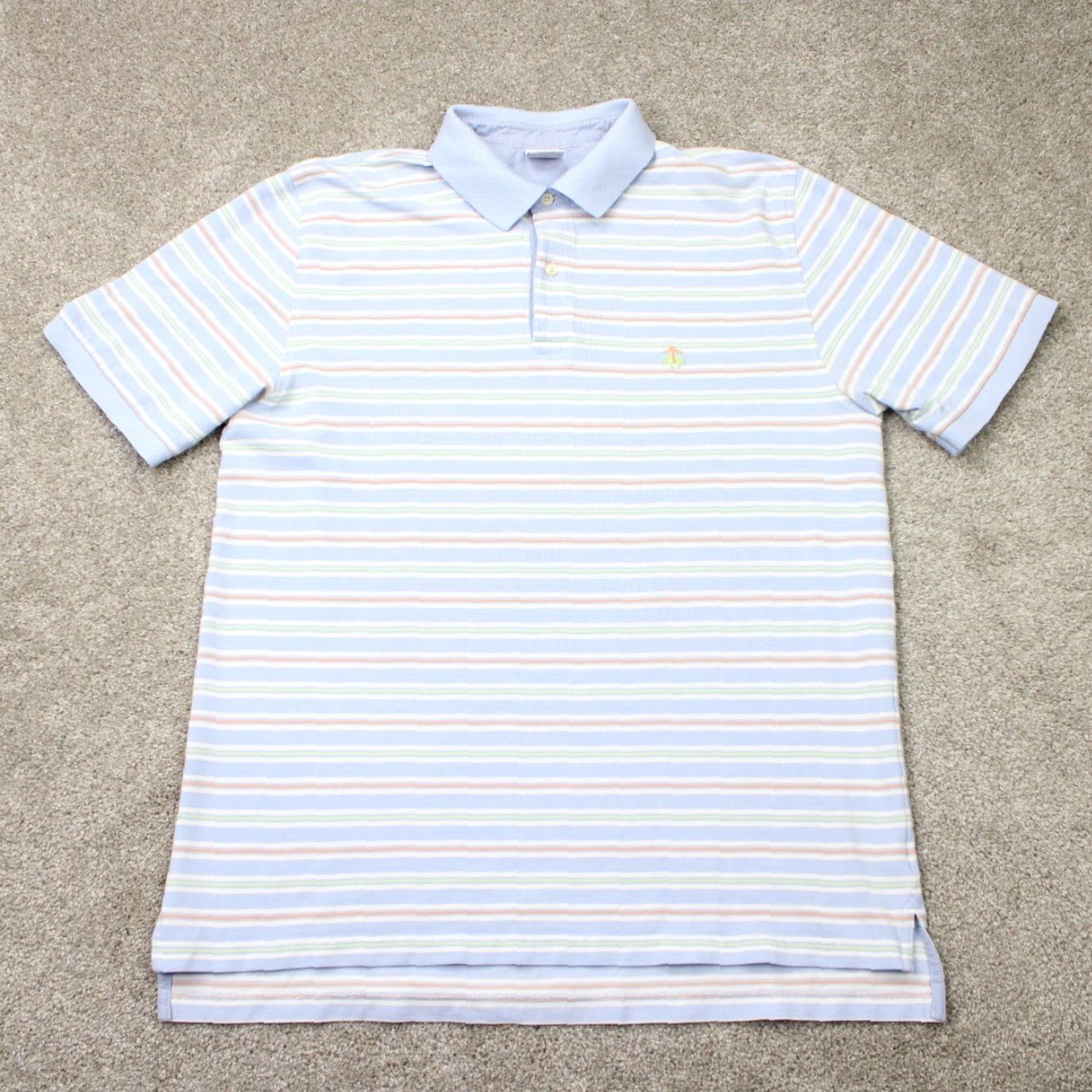 Brooks Brothers Brooks Brothers Polo Shirt Mens XL Blue 100% Cotton Short Sleeve Regular Fit Polo Shirt Size US XL / EU 56 / 4 - 2 Thumbnail