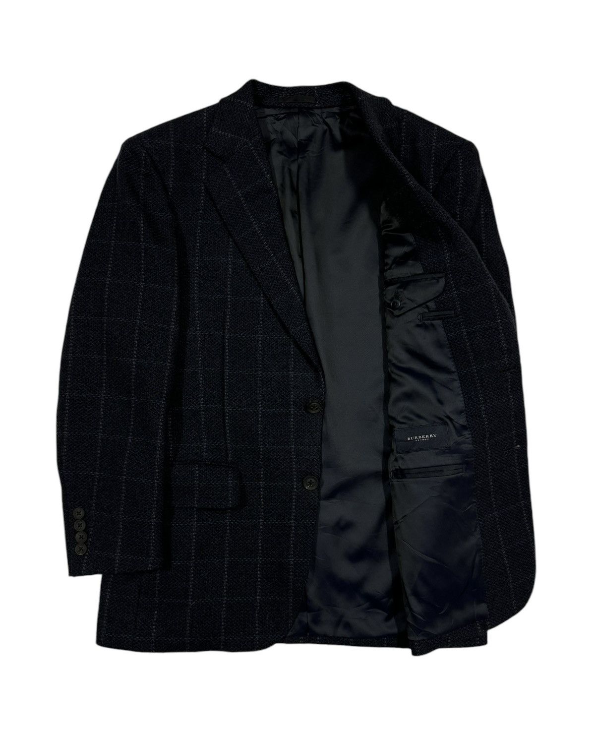 Burberry Burberry London Checked Blazer Cashmere Jacket Japan Size 48R - 4 Thumbnail