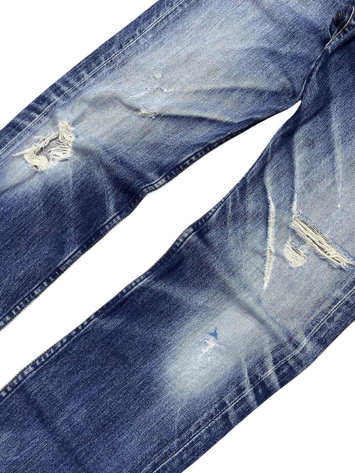 Levi's × Vintage Vintage Levis 505 Distressed Aging Loose Jeans Size US 31 - 4 Thumbnail