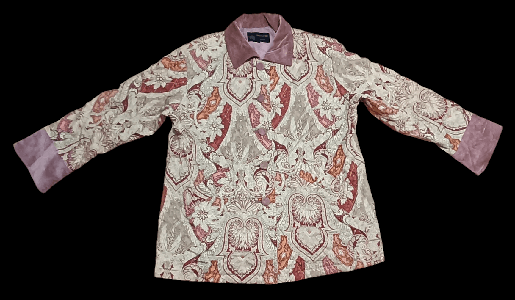 Hardy Amies VINTAGE HARDY AMIES FLORAL COAT Size L / US 10 / IT 46 - 1 Thumbnail