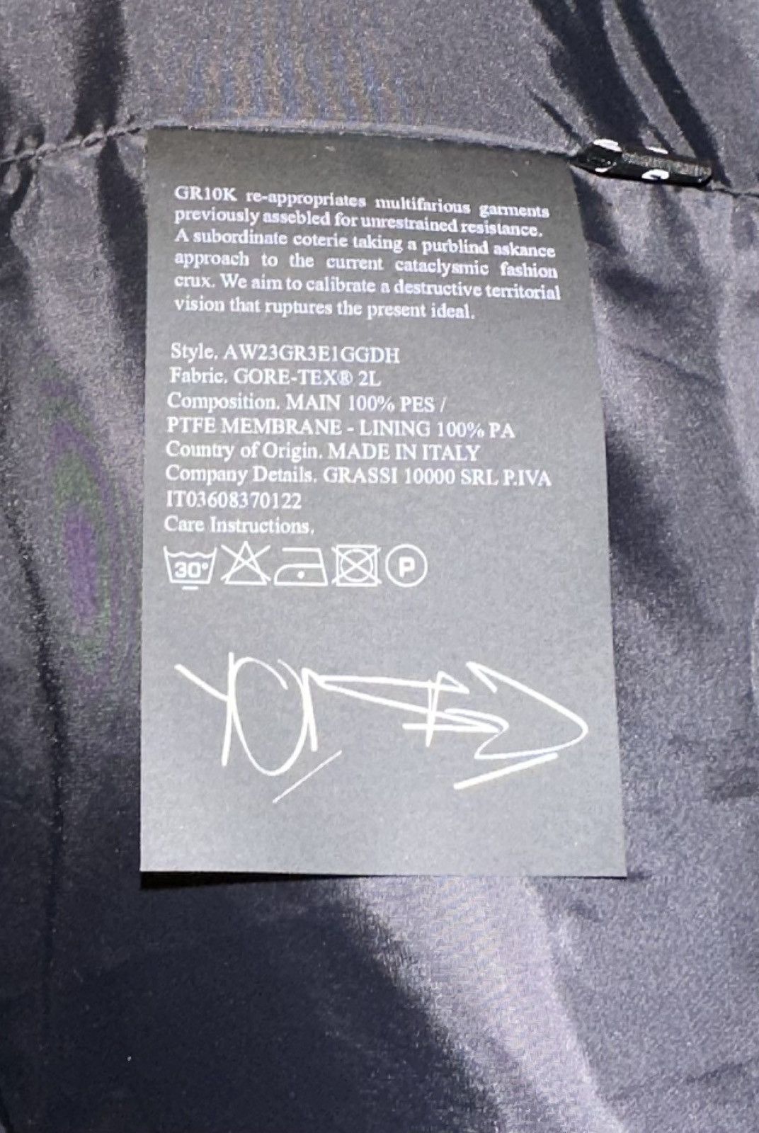 GR10K GR10K Bembecula Iberdrola Jacket Size US S / EU 44-46 / 1 - 7 Thumbnail