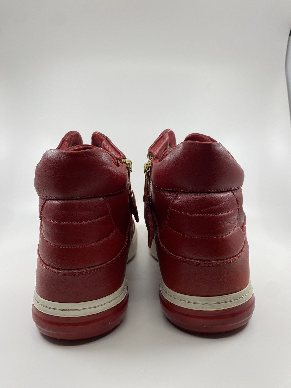 Salvatore Ferragamo Nayon Gancini Leather Sneakers Size US 12 / EU 45 - 3 Thumbnail