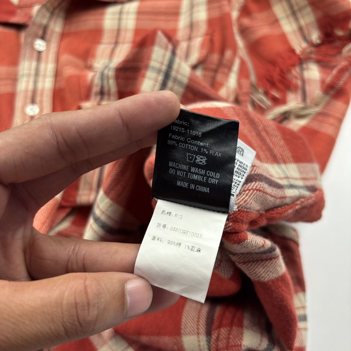 R13 R13 Oversized Cut off shirt Size US S / EU 44-46 / 1 - 7 Thumbnail