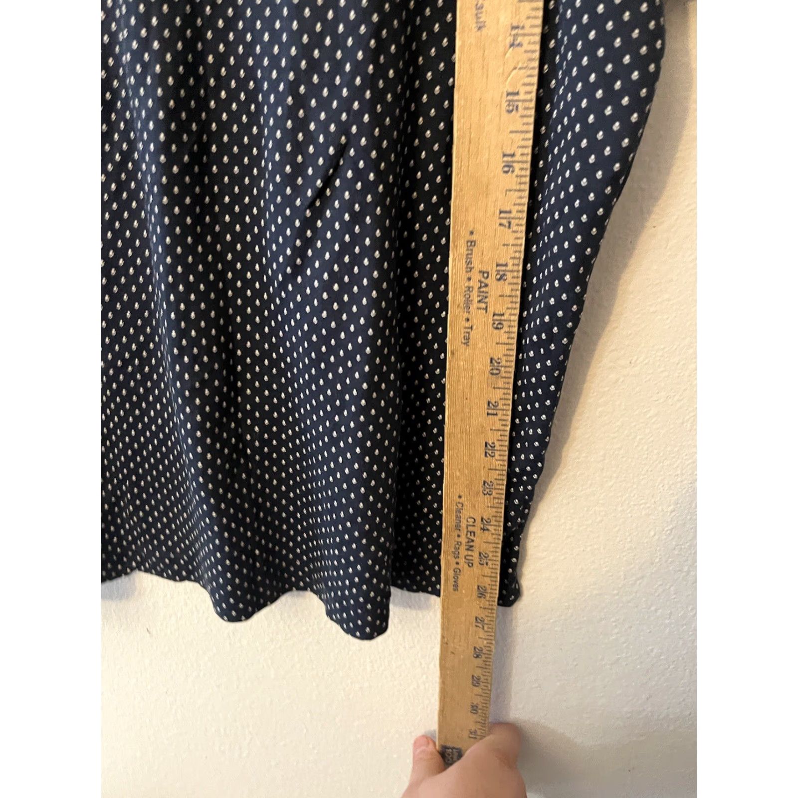 Banana Republic Banana Republic Polo Shirt Men M Blue Geometric Short Sleeve Dress Polo 100% Cotton Mens Size 40R - 4 Thumbnail