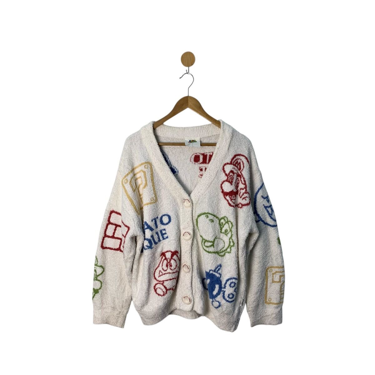 Nintendo Nintendo Super Mario X Gelato Pique Fleece Cardigan Size L Size ONE SIZE - 1 Thumbnail
