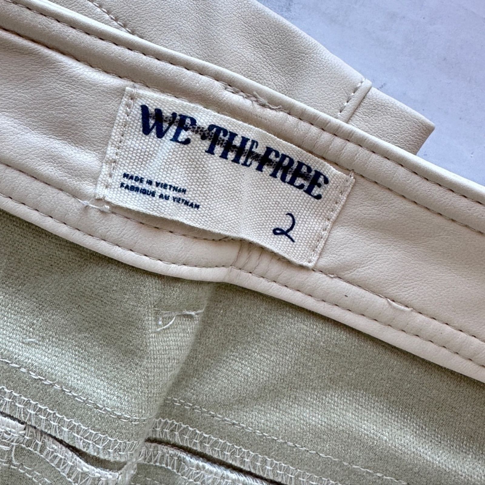 Free People NWOT Free People Rebel Vegan Leather Pants Size 26" / US 2 / IT 38 - 8 Thumbnail
