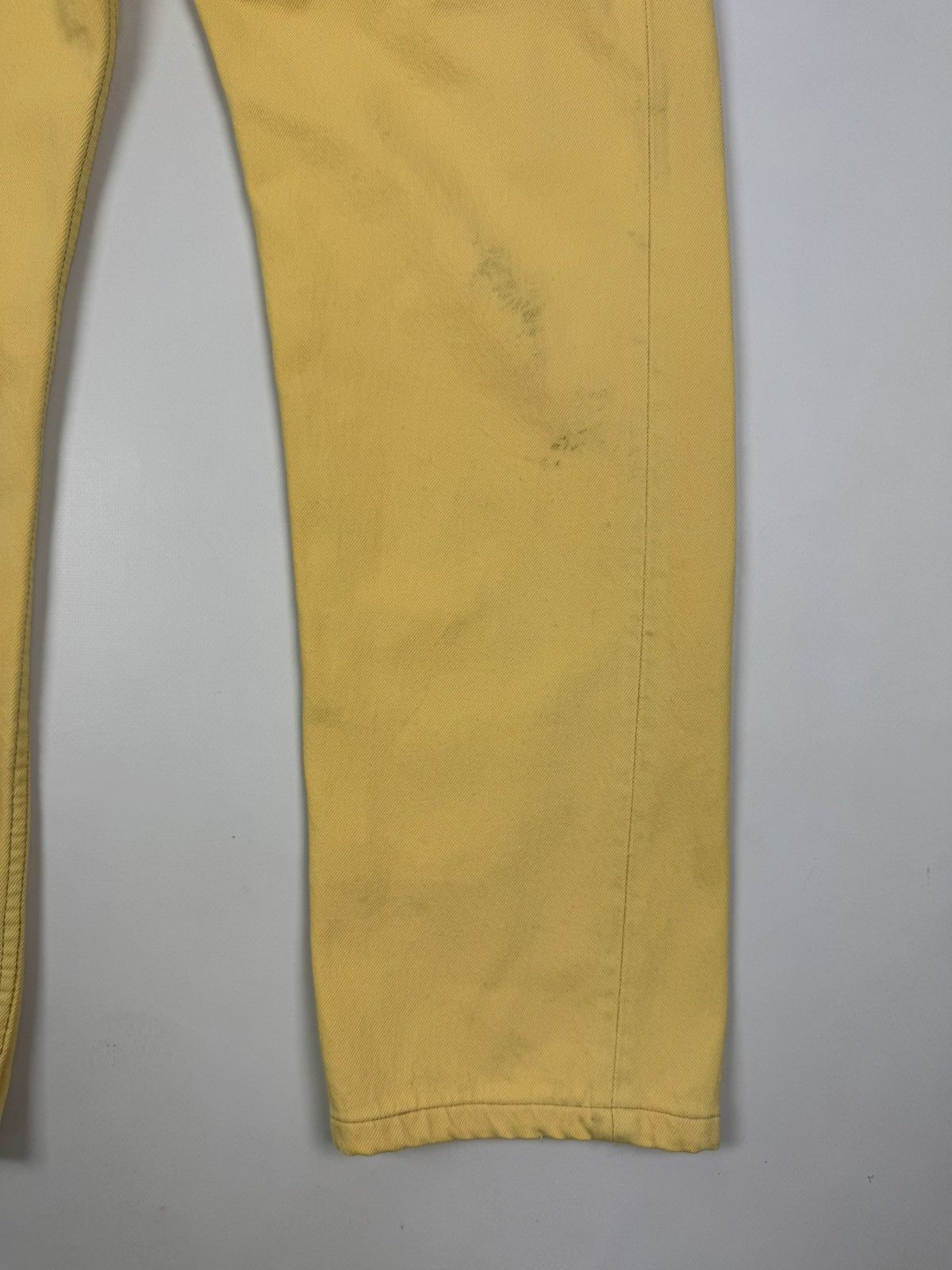 Levi's 1990’s Distressed Levi’s 501xx Yellow Denim Jeans Pants Size US 36 / EU 52 - 6 Thumbnail