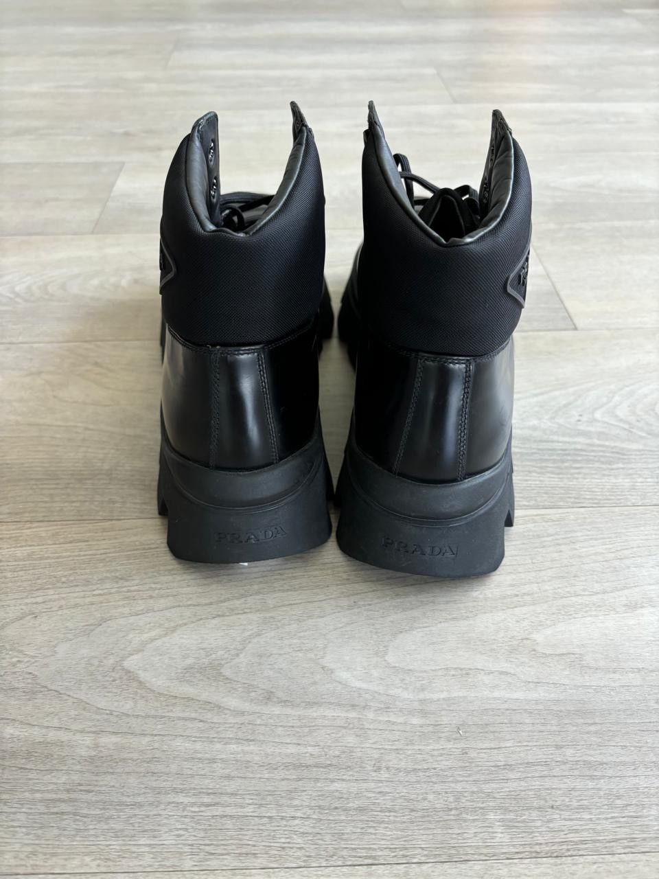 Prada Prada Leather Hiking Boots Size US 11 / EU 44 - 3 Thumbnail