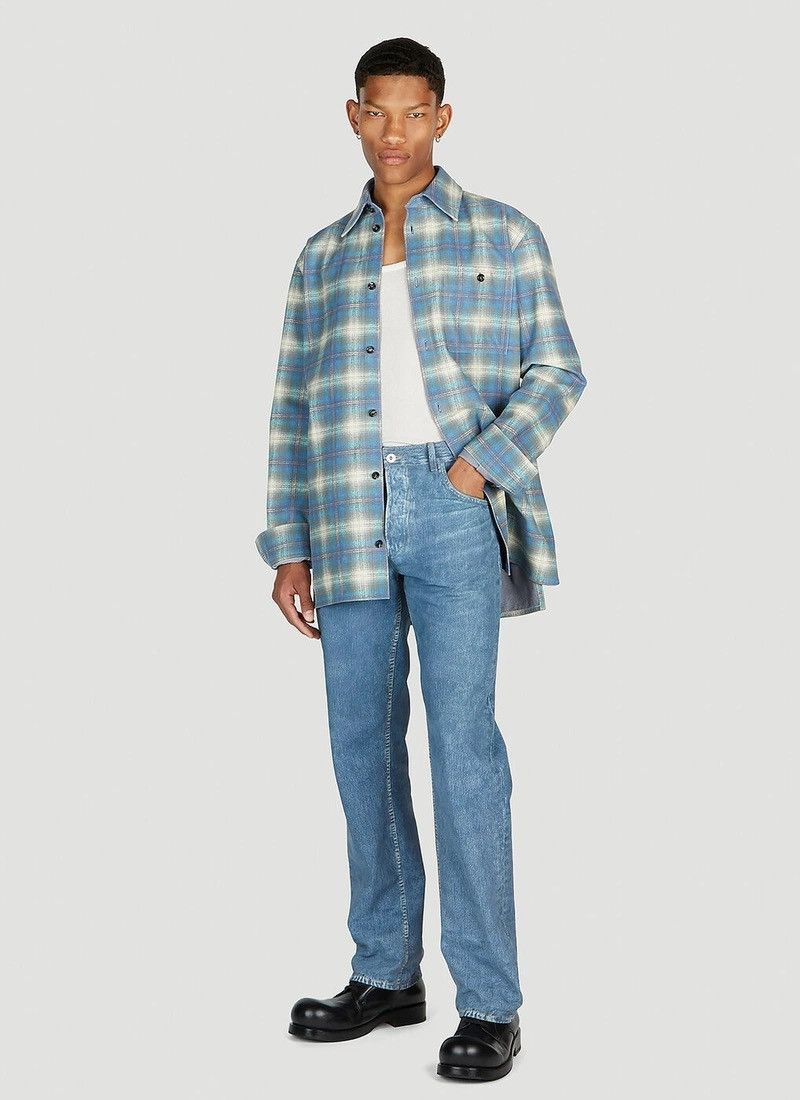 Bottega Veneta Bottega Veneta Leather Printed Denim Pants Size US 30 / EU 46 - 3 Thumbnail