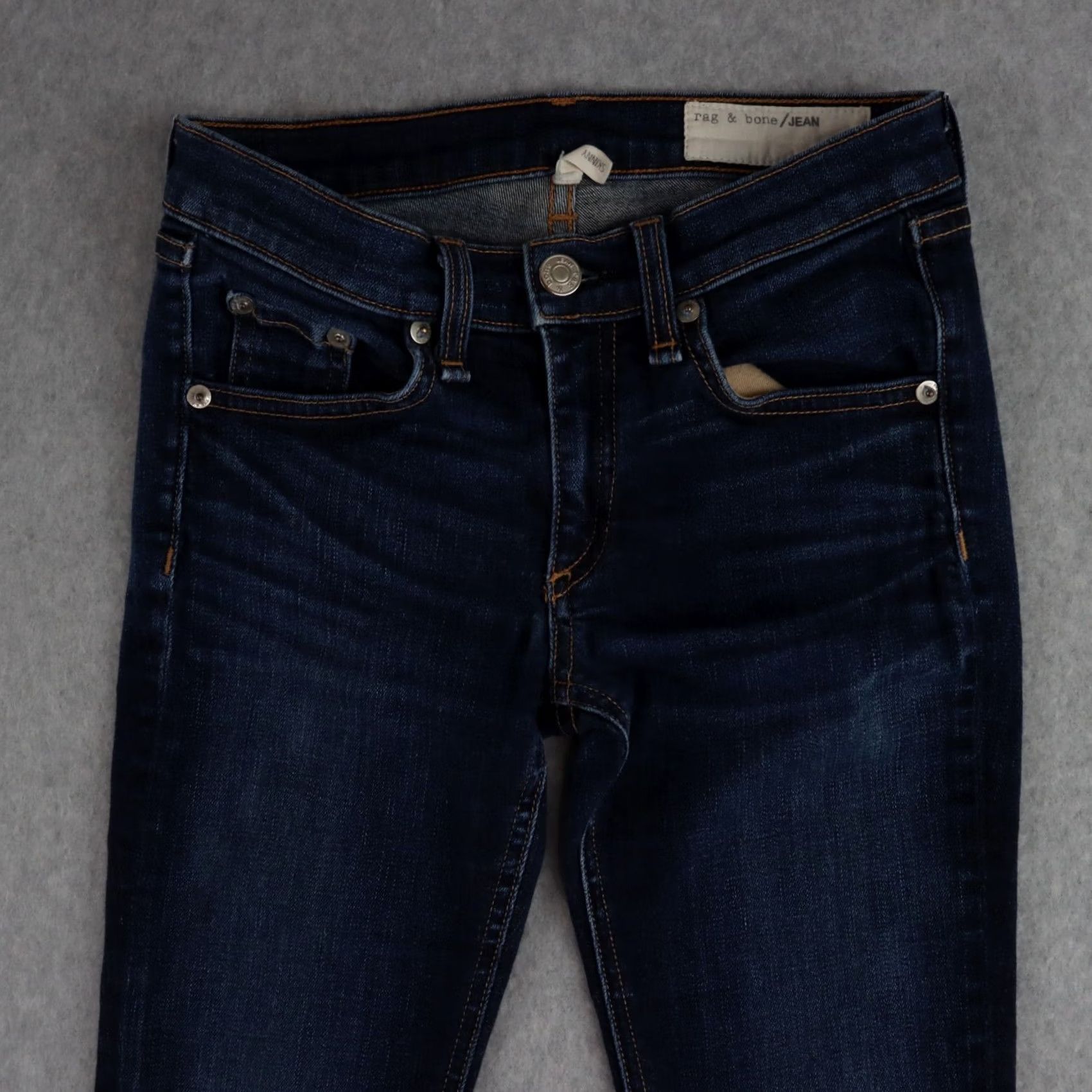 Rag & Bone RAG&BONE Jeans Skinny 27X28 High Rise Dark Wash Blue Women Size 27" / US 4 / IT 40 - 4 Thumbnail