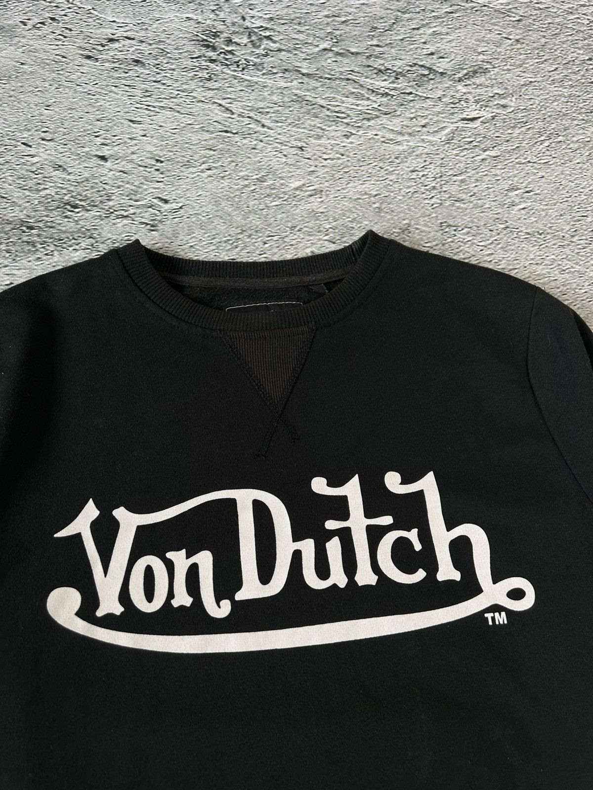Vintage × Von Dutch Von Dutch Sweatshirt vintage Big Logo black Y2K crewneck Size US L / EU 52-54 / 3 - 2 Thumbnail