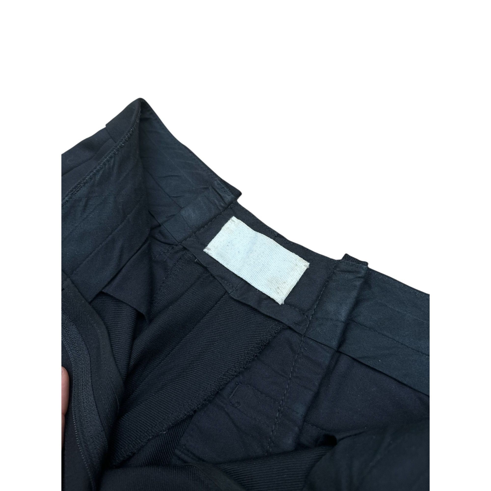 Maison Margiela FW 2005 Deconstructed Black Wool Pants Size 27" / US 4 / IT 40 - 3 Thumbnail