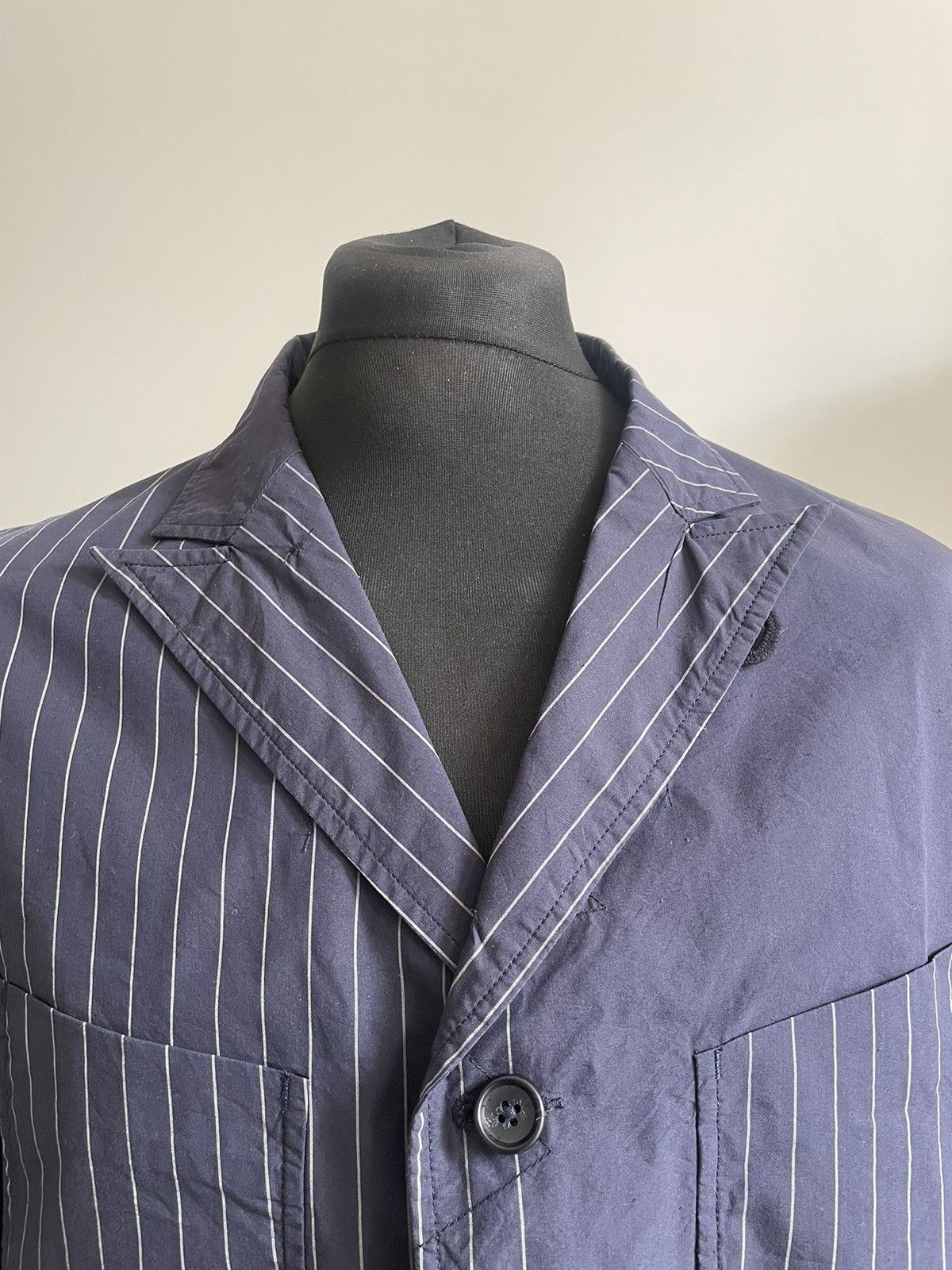 Engineered Garments Engineered Garments - Chalk Stripe Lawrence Jacket Size 42R - 6 Thumbnail