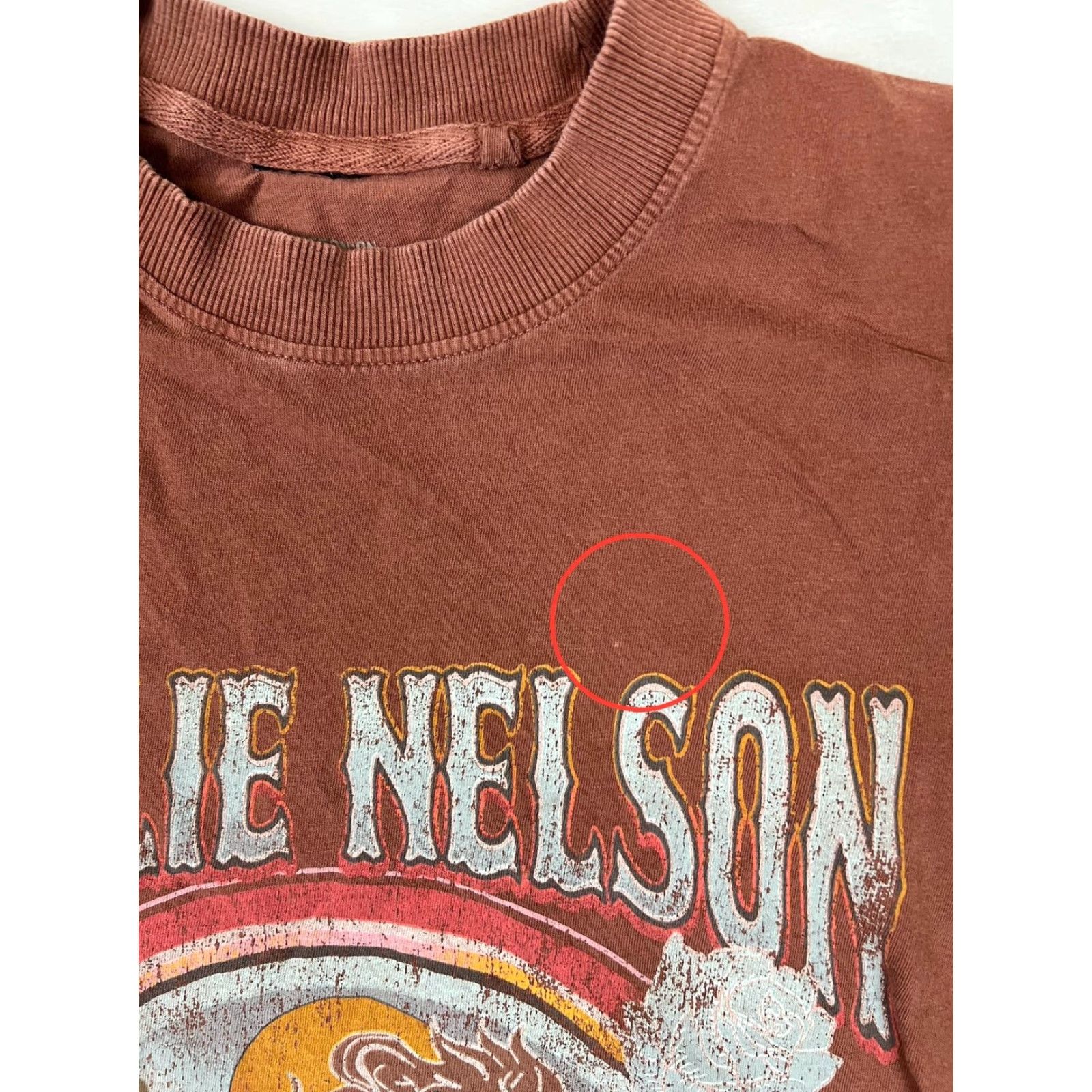 Cotton On Willie Nelson Cotton On T-Shirt Womens XXS Brown On The Road Again Western Crew Neck Short Sleeve Shirt Womens Size XXS / US 00 / IT 34 - 5 Thumbnail