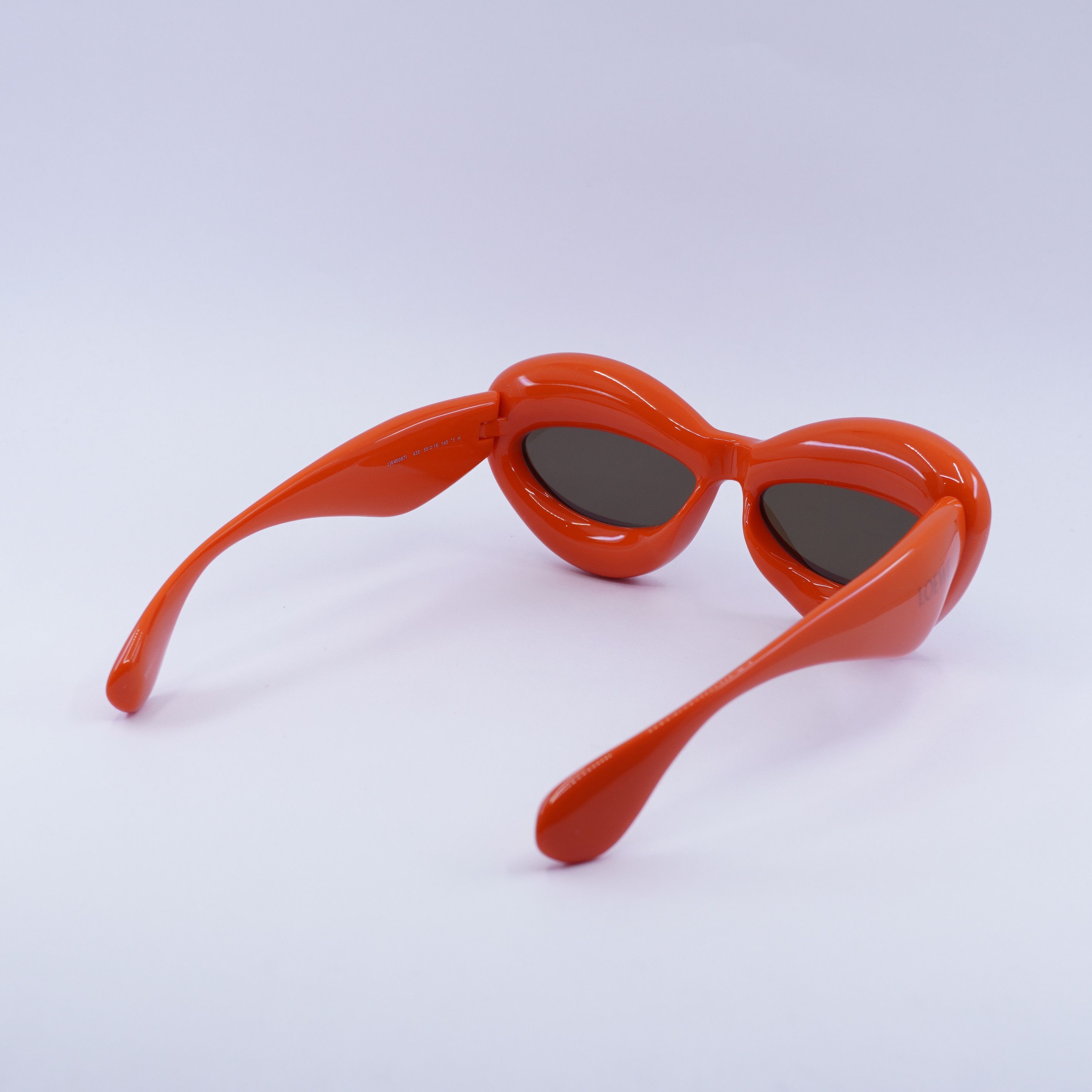 Loewe Loewe LW40097I 42E Sunglasses Orange Cat Eye Frame Size ONE SIZE - 5 Thumbnail