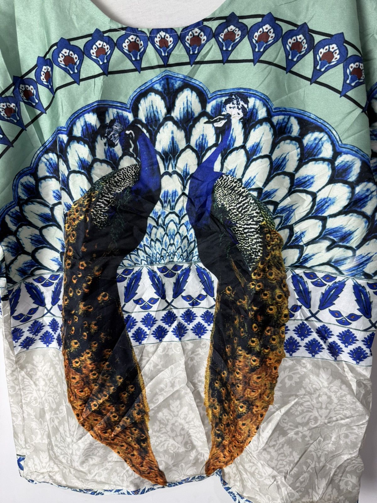 Dolce & Gabbana Dolce & Gabbana Peacock Printed Short Sleeve Size US XL / EU 56 / 4 - 7 Thumbnail