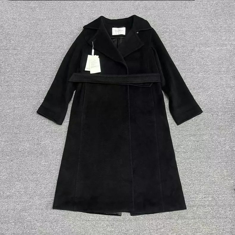 Max Mara Max Mara Black lapel long-sleeve tunic camel hair midi coa Size M / US 6-8 / IT 42-44 - 1 Thumbnail