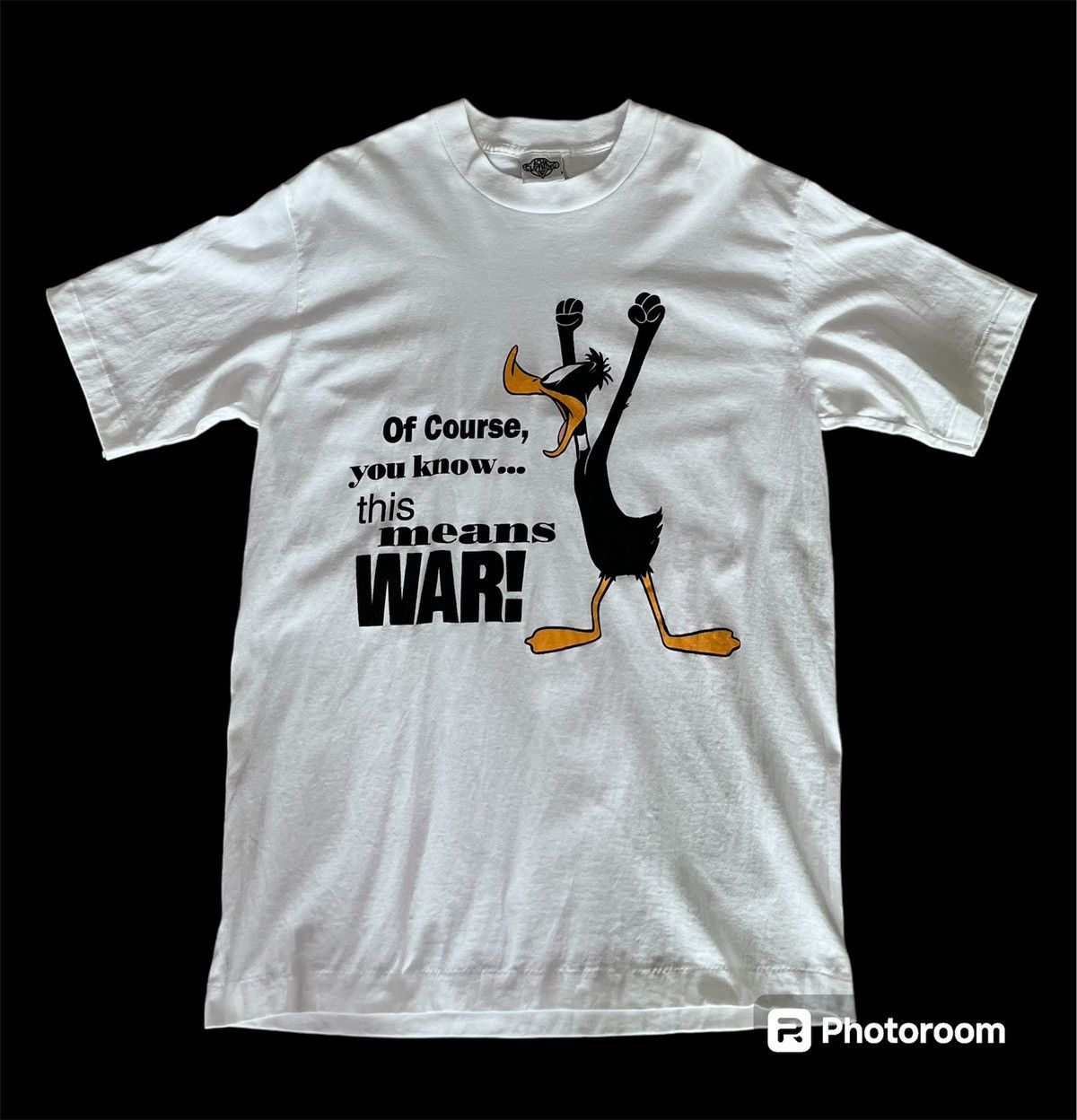 Warner Bros Vintage 90s Warner Bros Daffy Duck Tshirt Made In USA Size US M / EU 48-50 / 2 - 1 Thumbnail