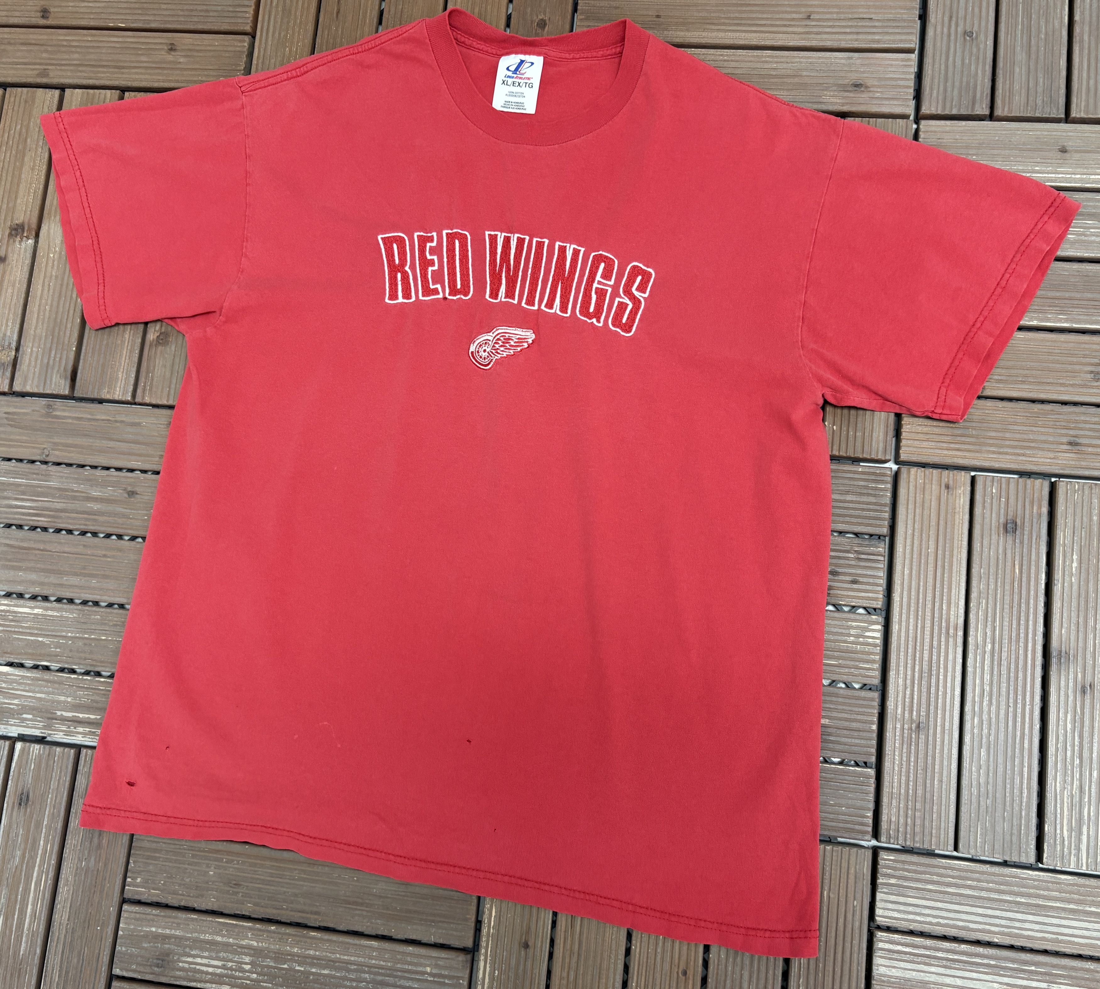 Logo Athletic × Vintage Detroit Red Wings Vintage Red T-Shirt Tee Size US XL / EU 56 / 4 - 3 Thumbnail
