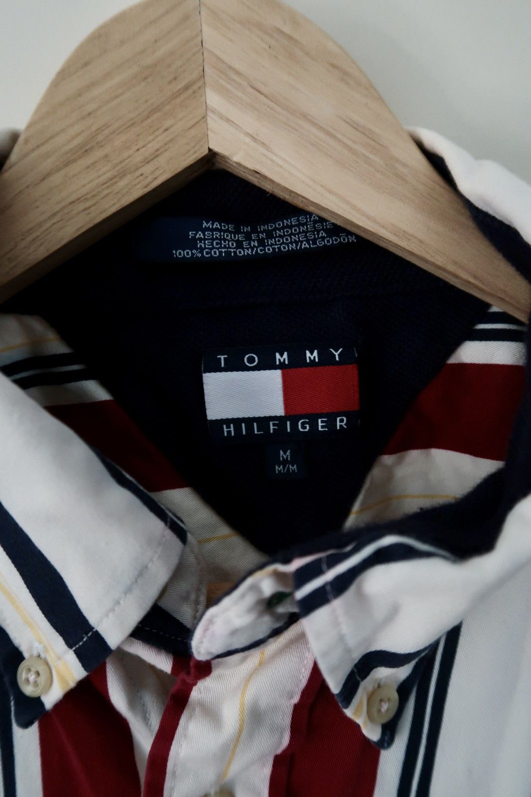 Tommy Hilfiger × Vintage Tommy Hilfiger Crested Striped Button Down - Medium Size US M / EU 48-50 / 2 - 2 Thumbnail
