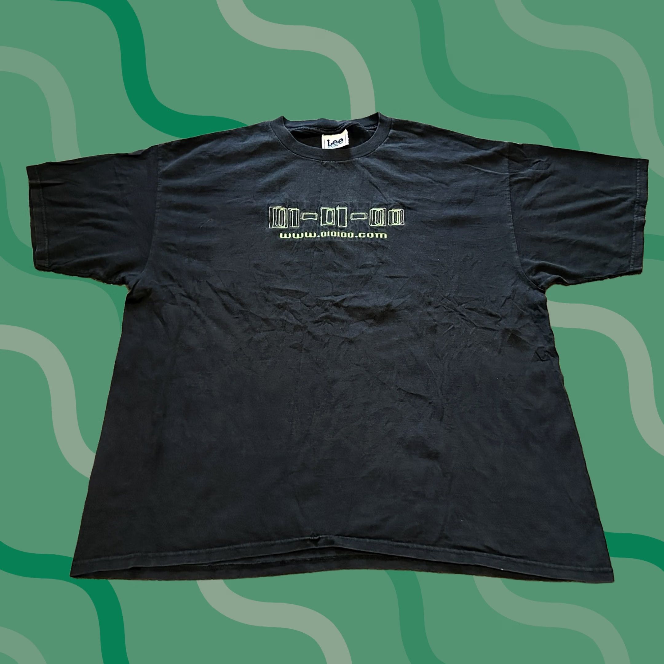 Lee VINTAGE Lee Millenium Shirt 2XL Men Black Short Sleeve Grunge Skater Logo T-Shirt Size US XXL / EU 58 / 5 - 1 Thumbnail